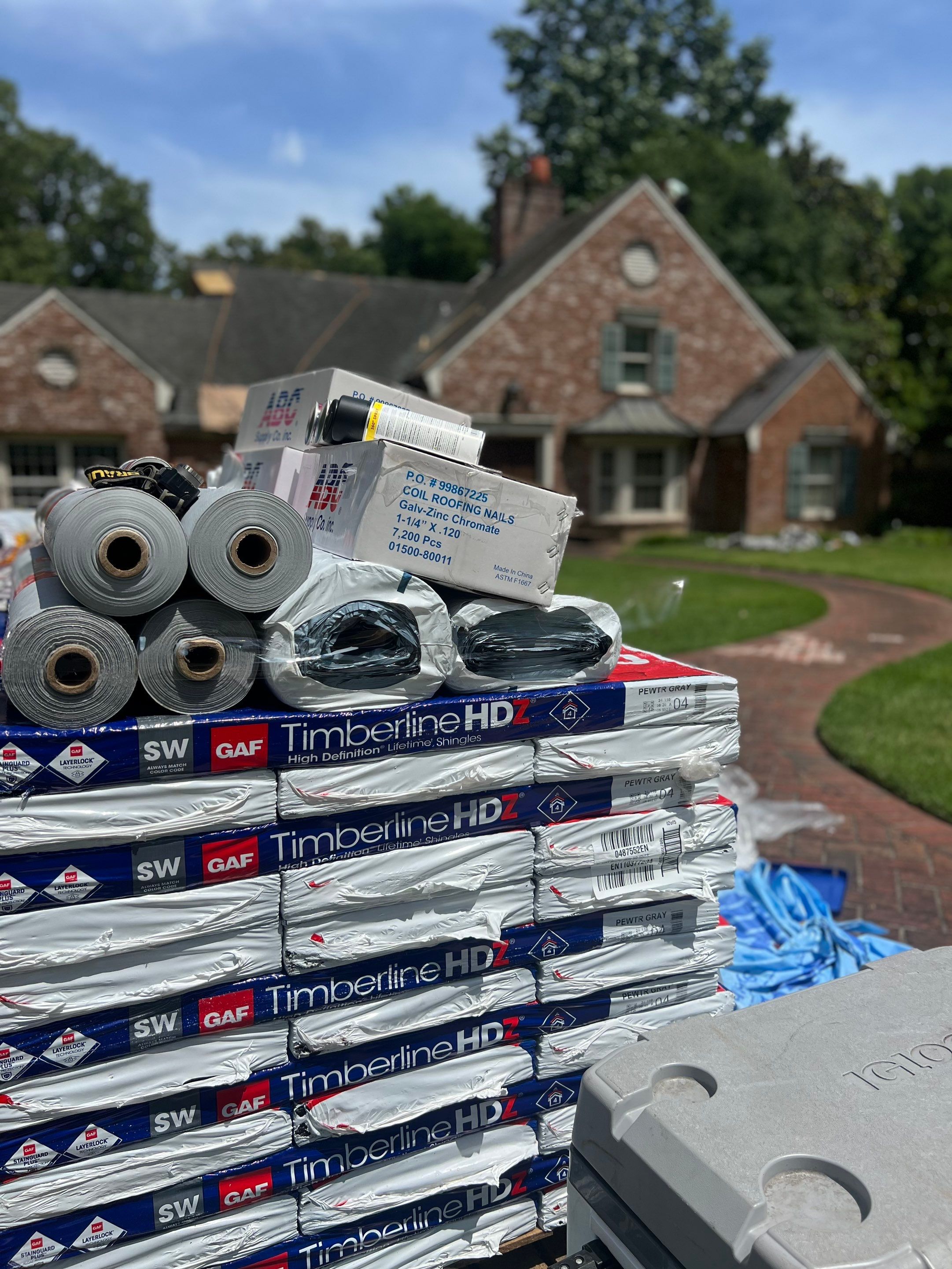 Full Roof Replacement with gutter upgrade after tree impact damage in East Memphis by Revival Roofing Services