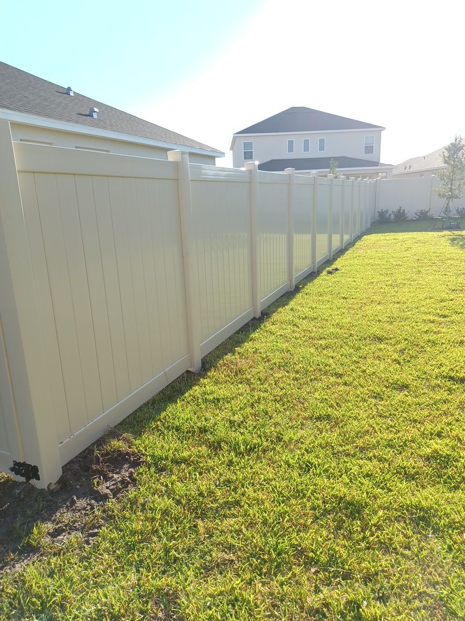 Palmetto, FL 6ft. Tall Tan Vinyl Privacy Fence  by Asap fence and gates, LLC