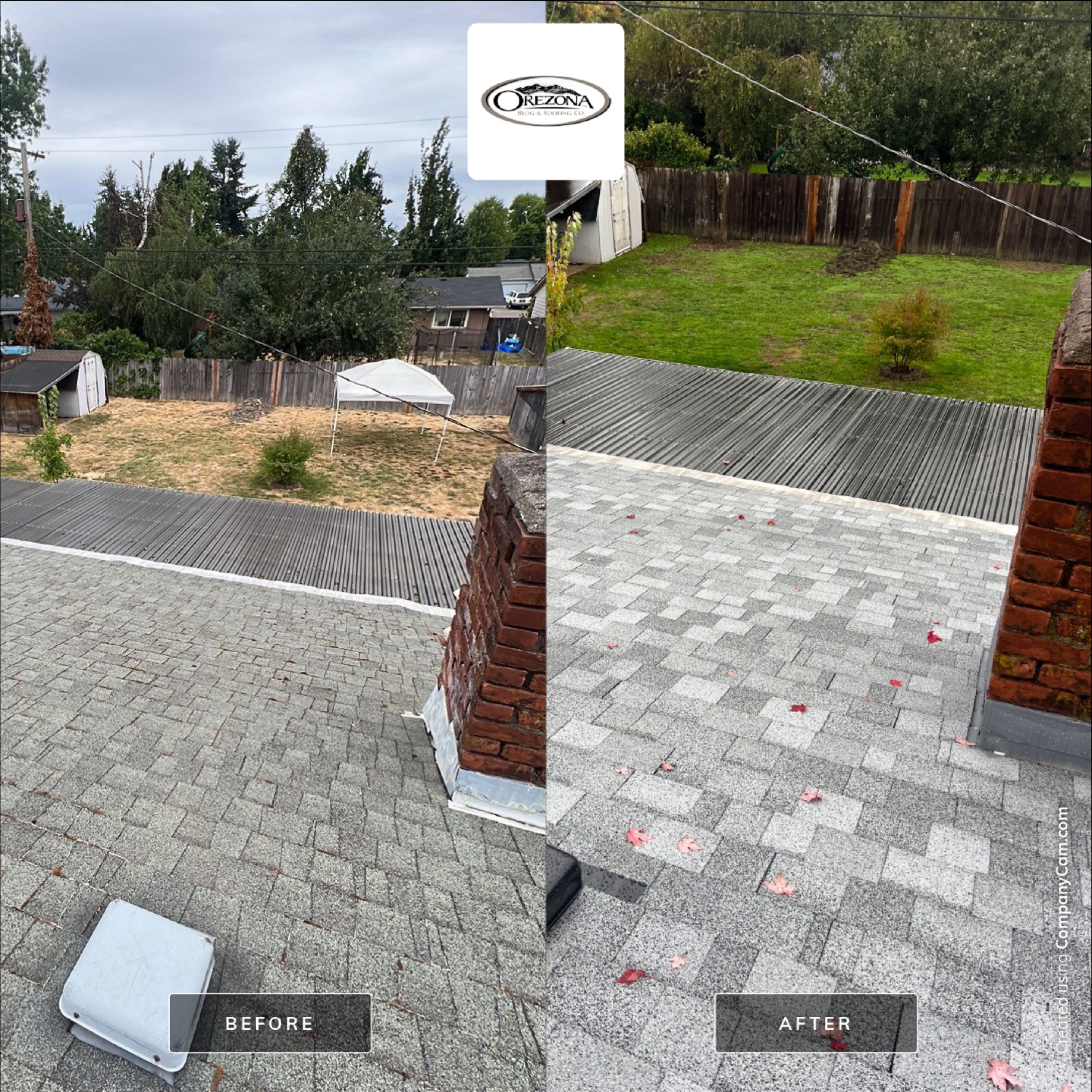 Residential Roofing Installation using IKO Dynasty (Color: Frostone Grey) by Orezona Building & Roofing Company, Inc.