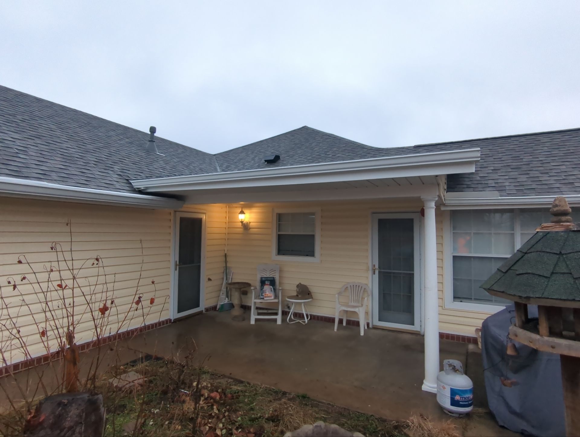 White 5" Gutter Installation In Rogers, AR by Chappell Gutter & Exterior