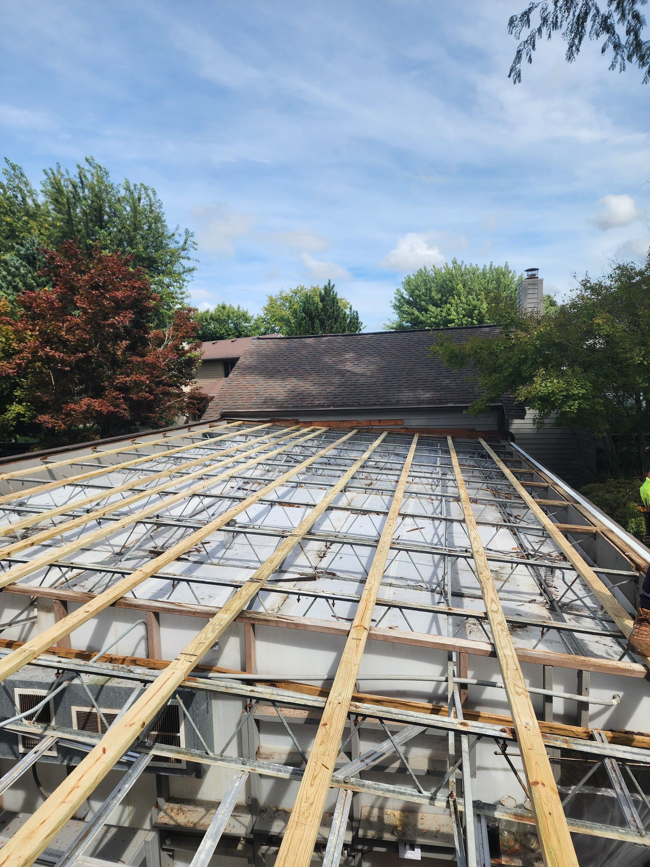 Greenhouse Roof Replacement and Structural Framing Repair in Centerville by Level Up Roofing and Restoration Services LLC