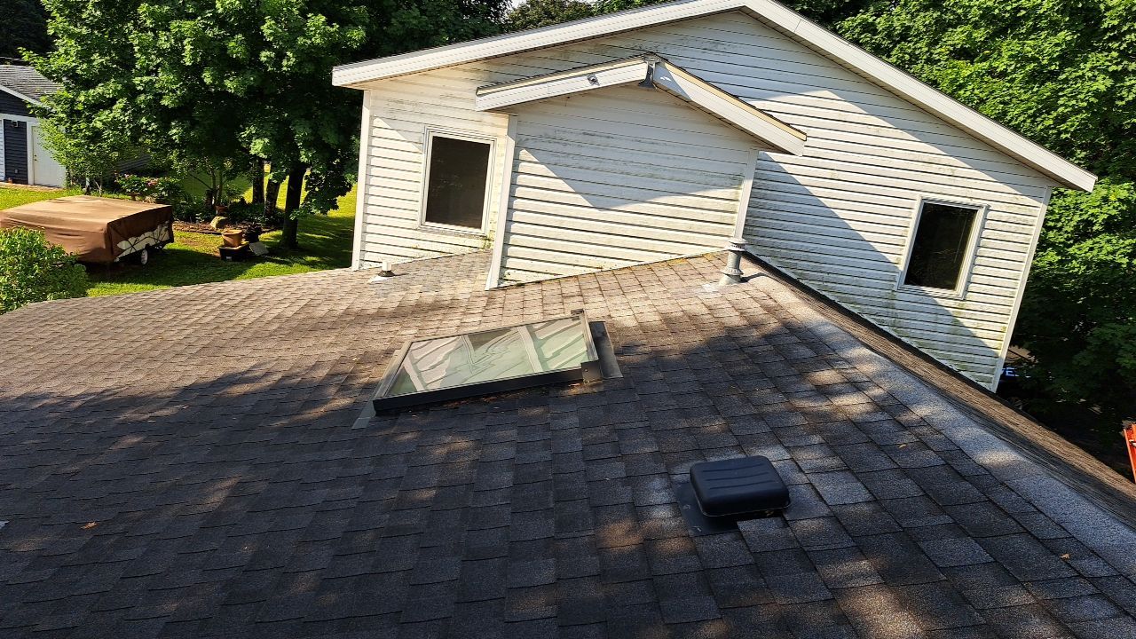 Residential Roof Installation and Skylight Replacement in Kiel, WI by Gellings Roofing & Siding