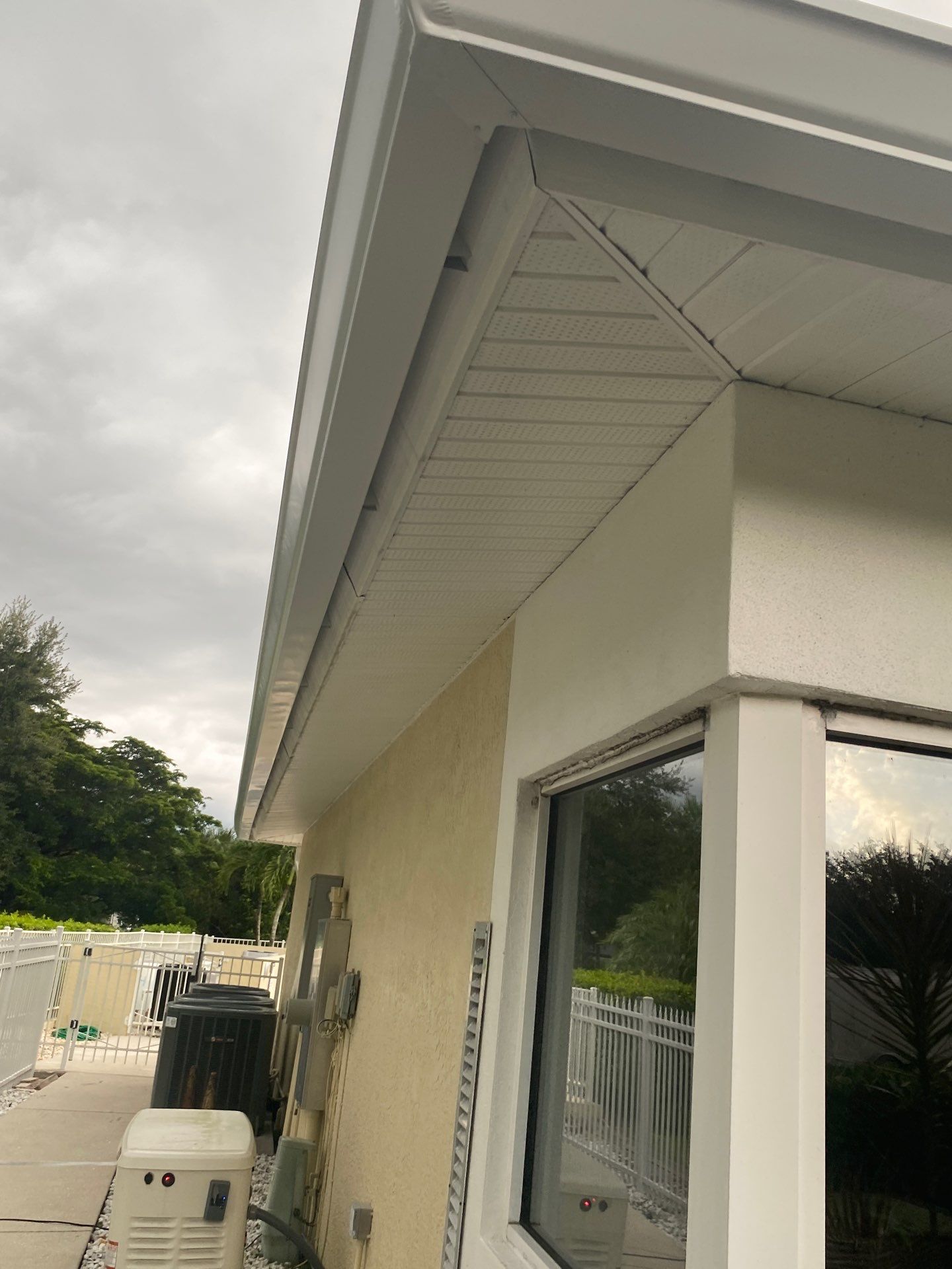 White K-Style Gutters in Fort Myers FL by Gutter Professors