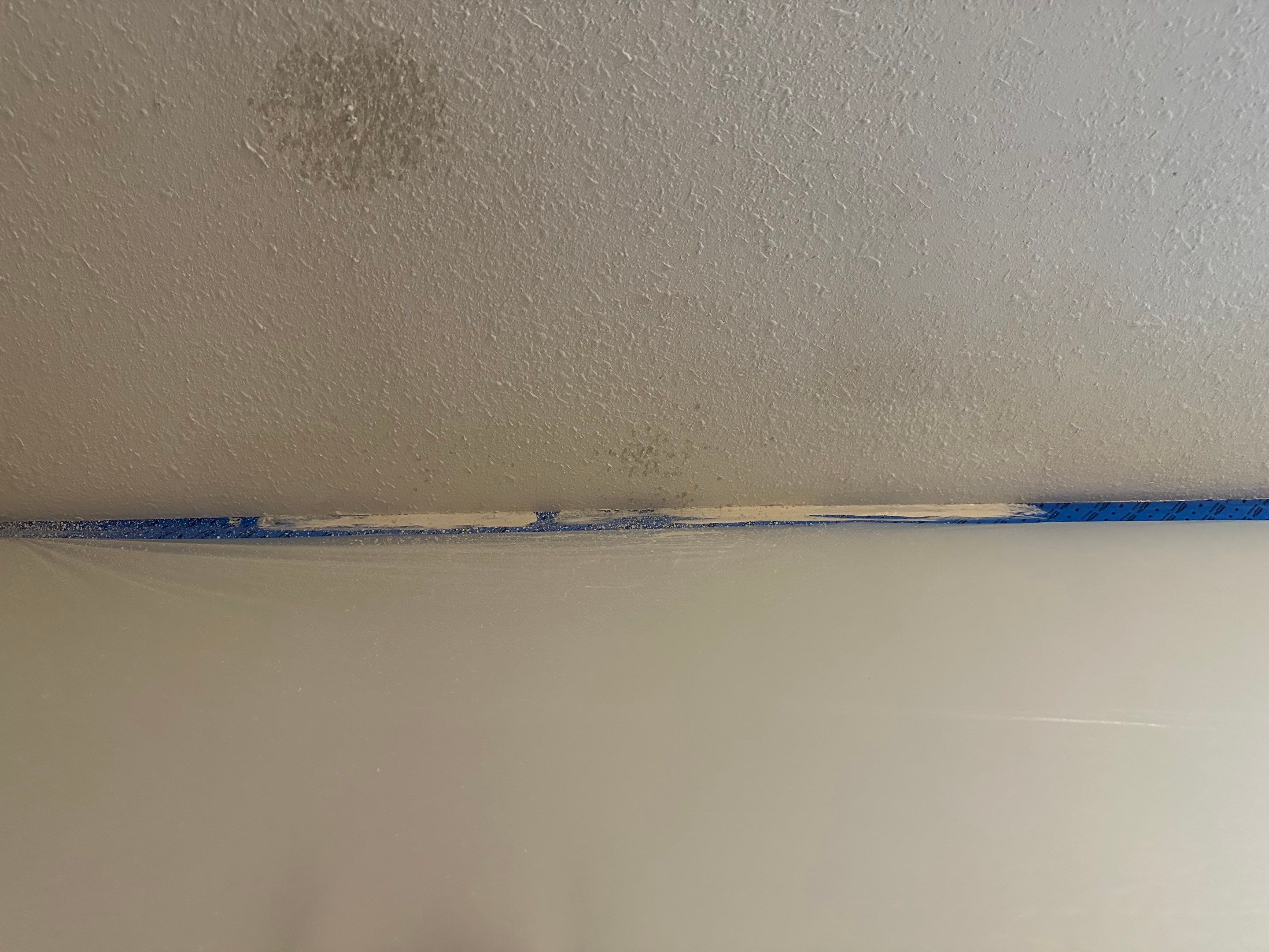 Interior Painting in Gilmer, TX | From Stains & Spots to Fresh White Room by Quality Coats Painting