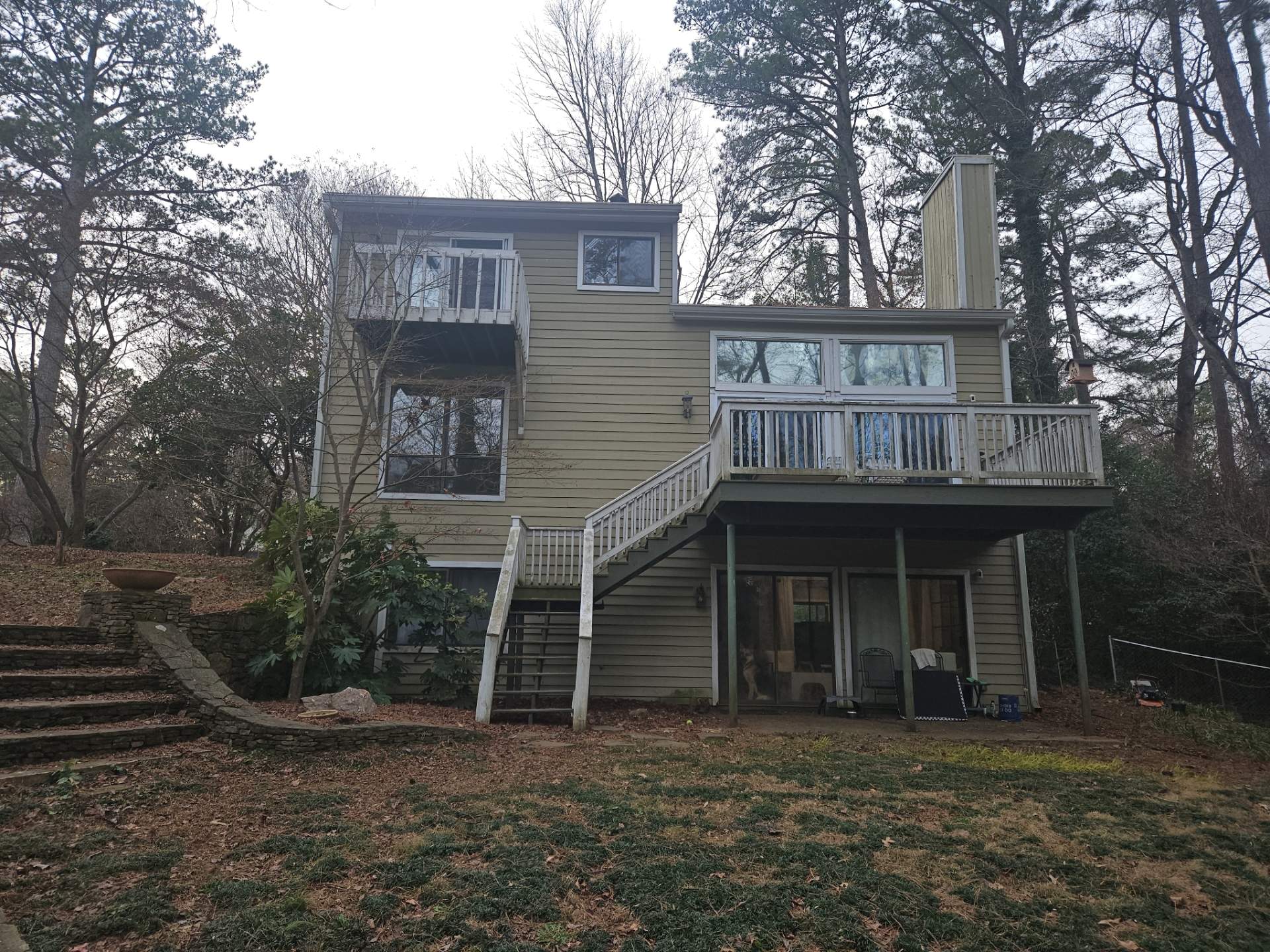 Exterior Painting with Accent Color and James Hardie Siding Installation in Marietta, GA by Nelson Exteriors