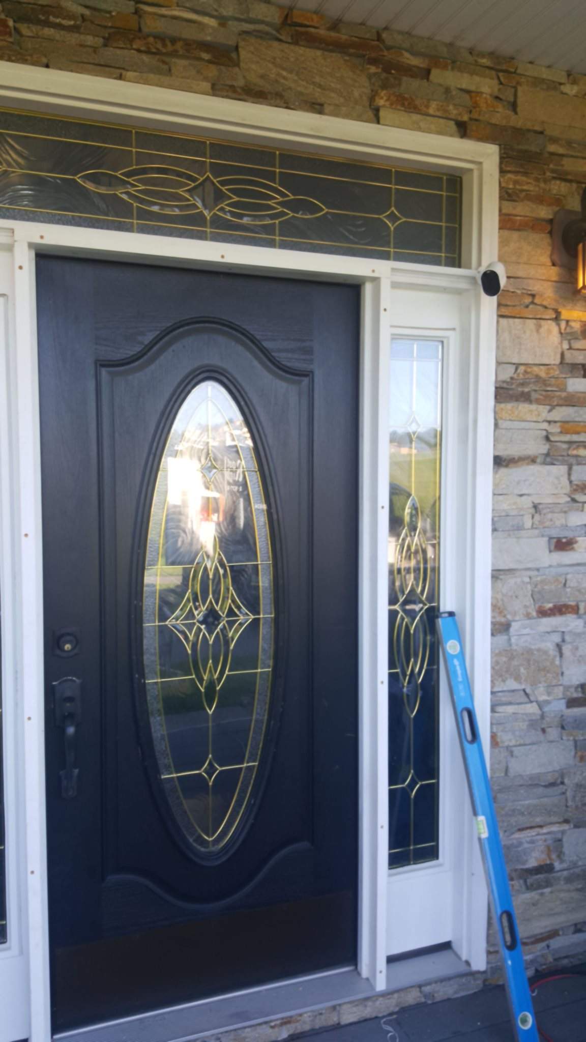 Door Installation using ProVia Storm Door by Roof Right Inc