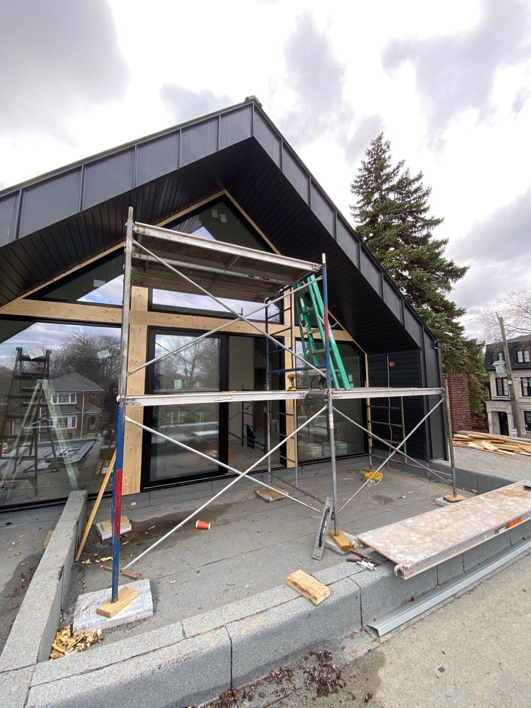 New Home Construction using 16" Standing Seam Panels by Jay Carter Roofing & Sheet Metal