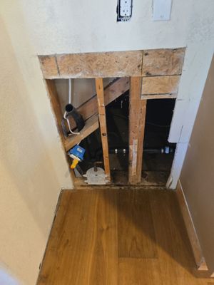 New Piping Installation in Wall & Sink/Bathtub Inspection