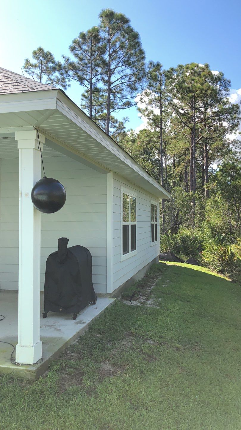 Seamless Gutter Installation using White by Gutter Professors