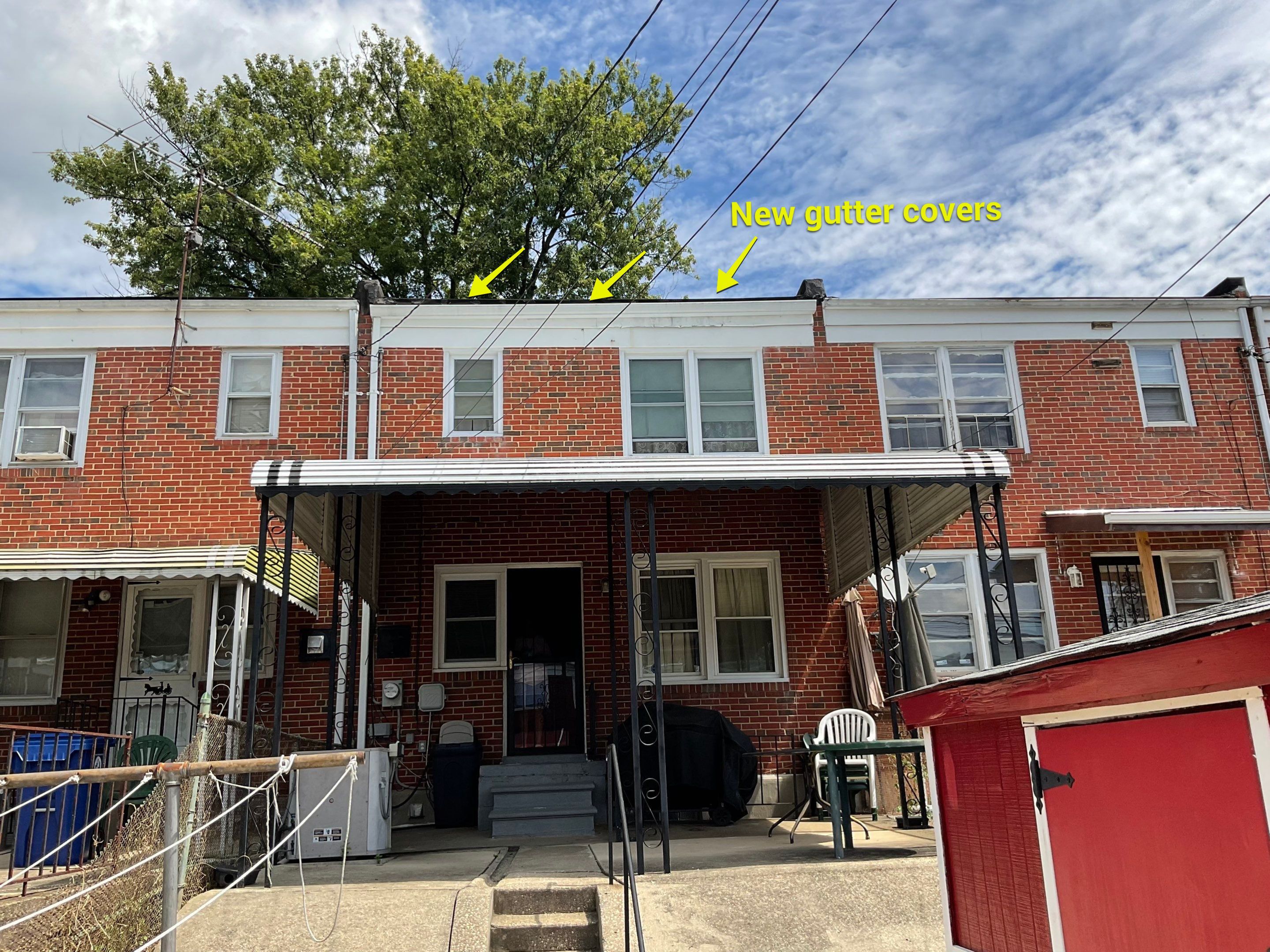 Gutter Installation using Rain Drop Gutter covers by Alpha Design Services