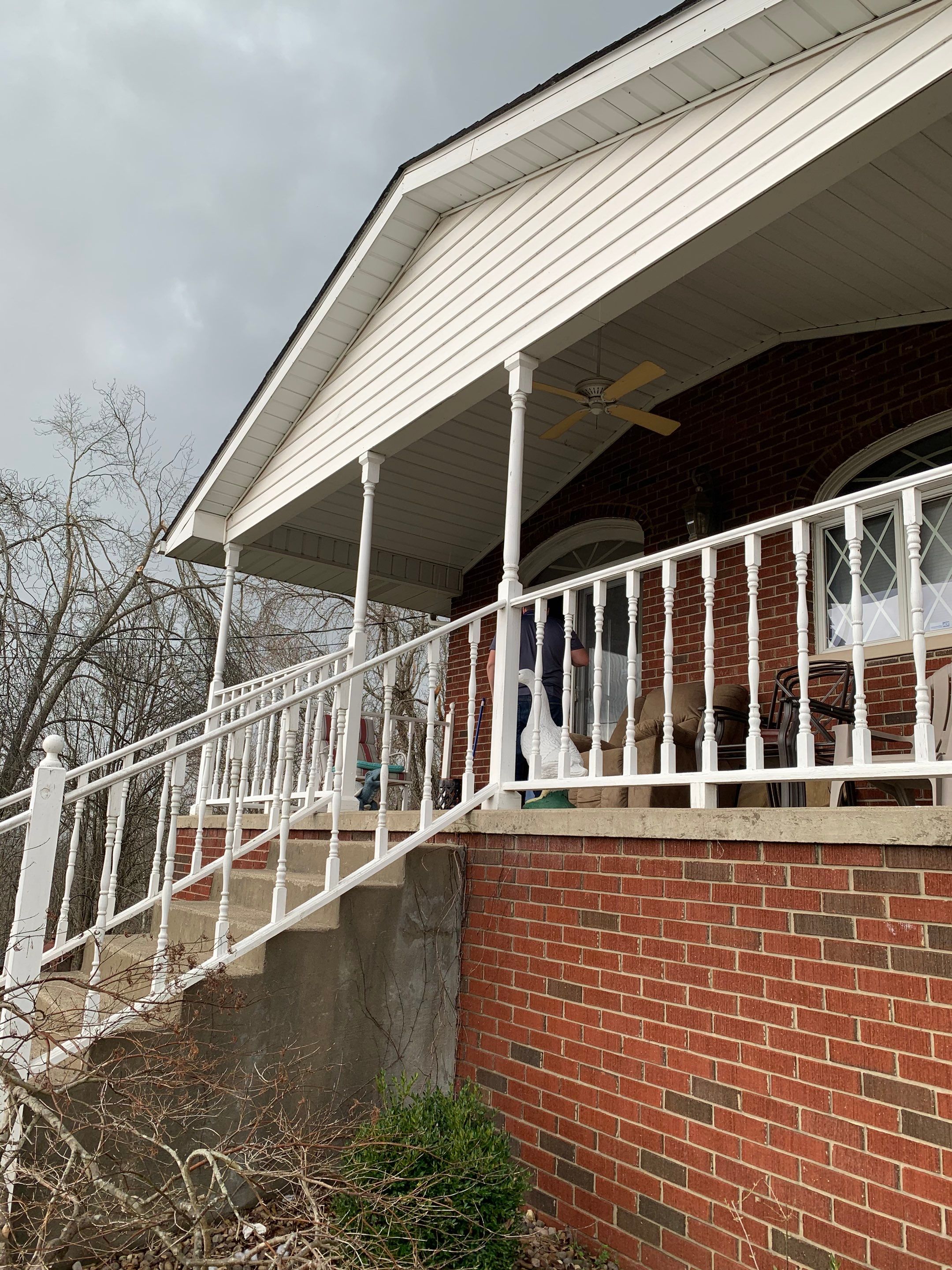 Porch Update using Westbury Aluminum Railing by Secure Construction Company Inc