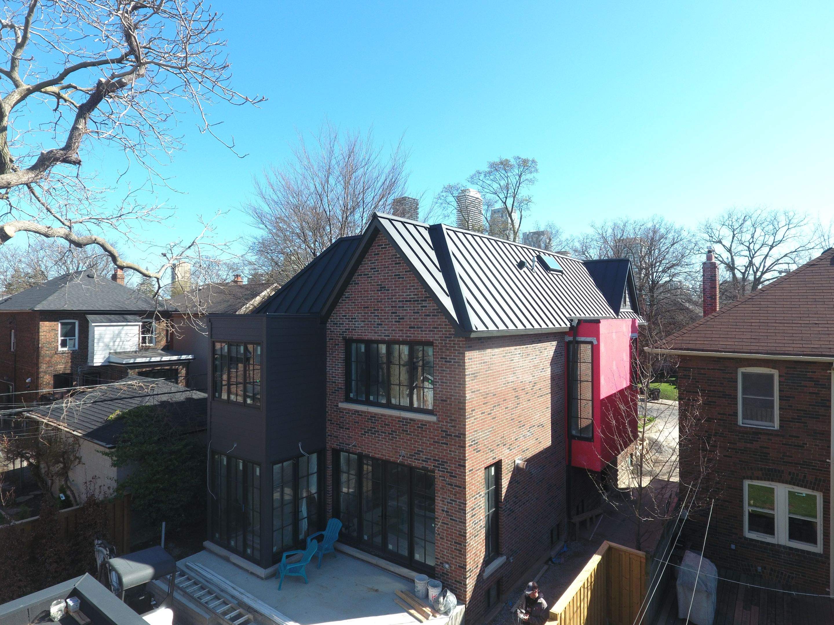 New Home Construction using 24 Ga Standing Seam Metal by Jay Carter Roofing & Sheet Metal