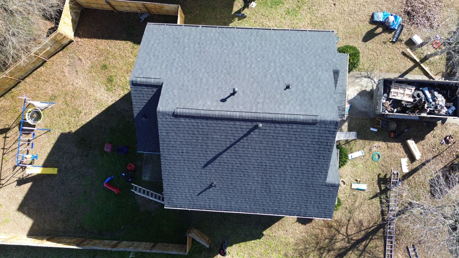 Roof replacement and interior repair by hail damage by Just Brilliant Restoration JBR