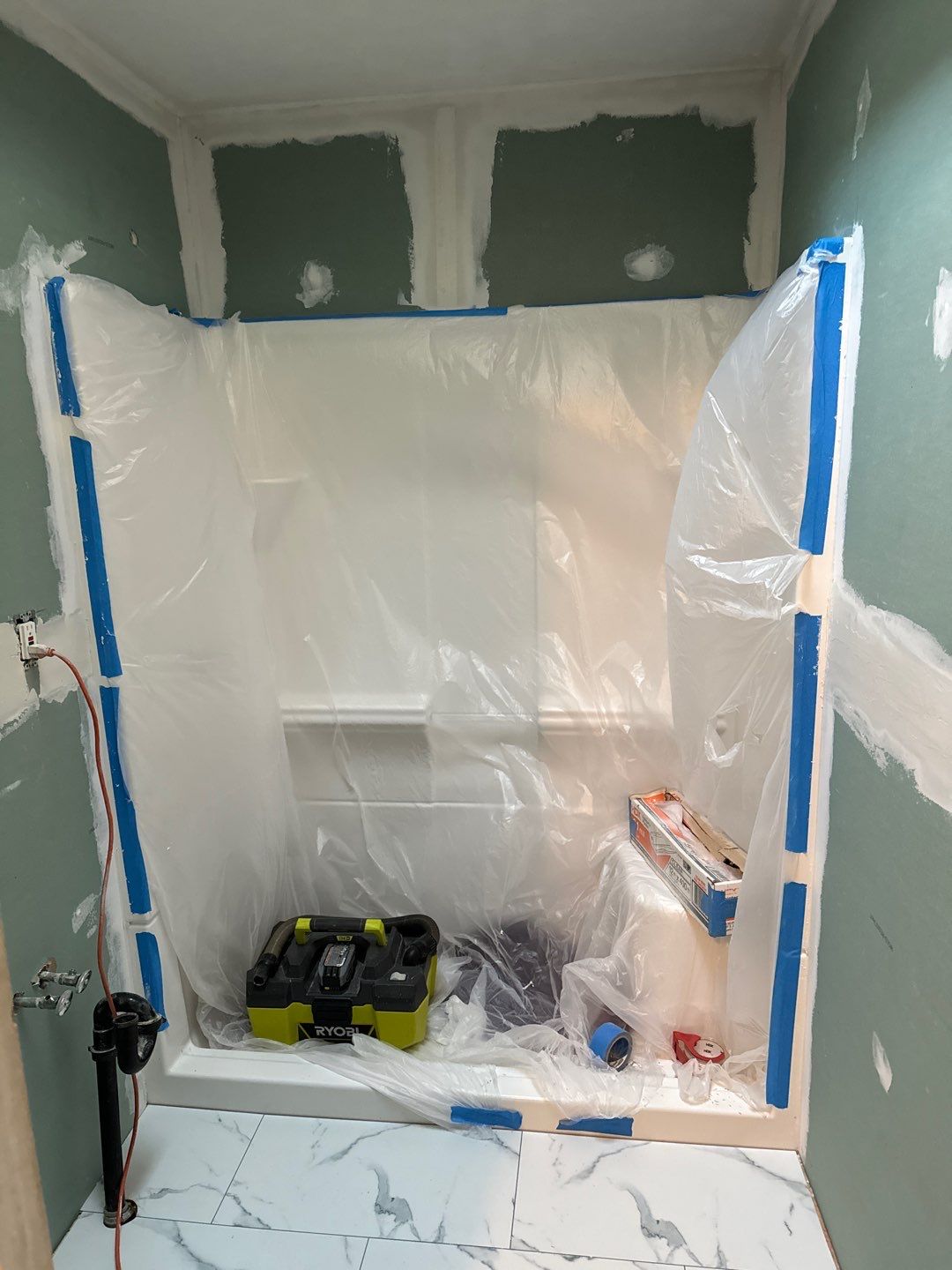 Basement Remodel using Shower Kit by A1 NERDY HOMES LLC