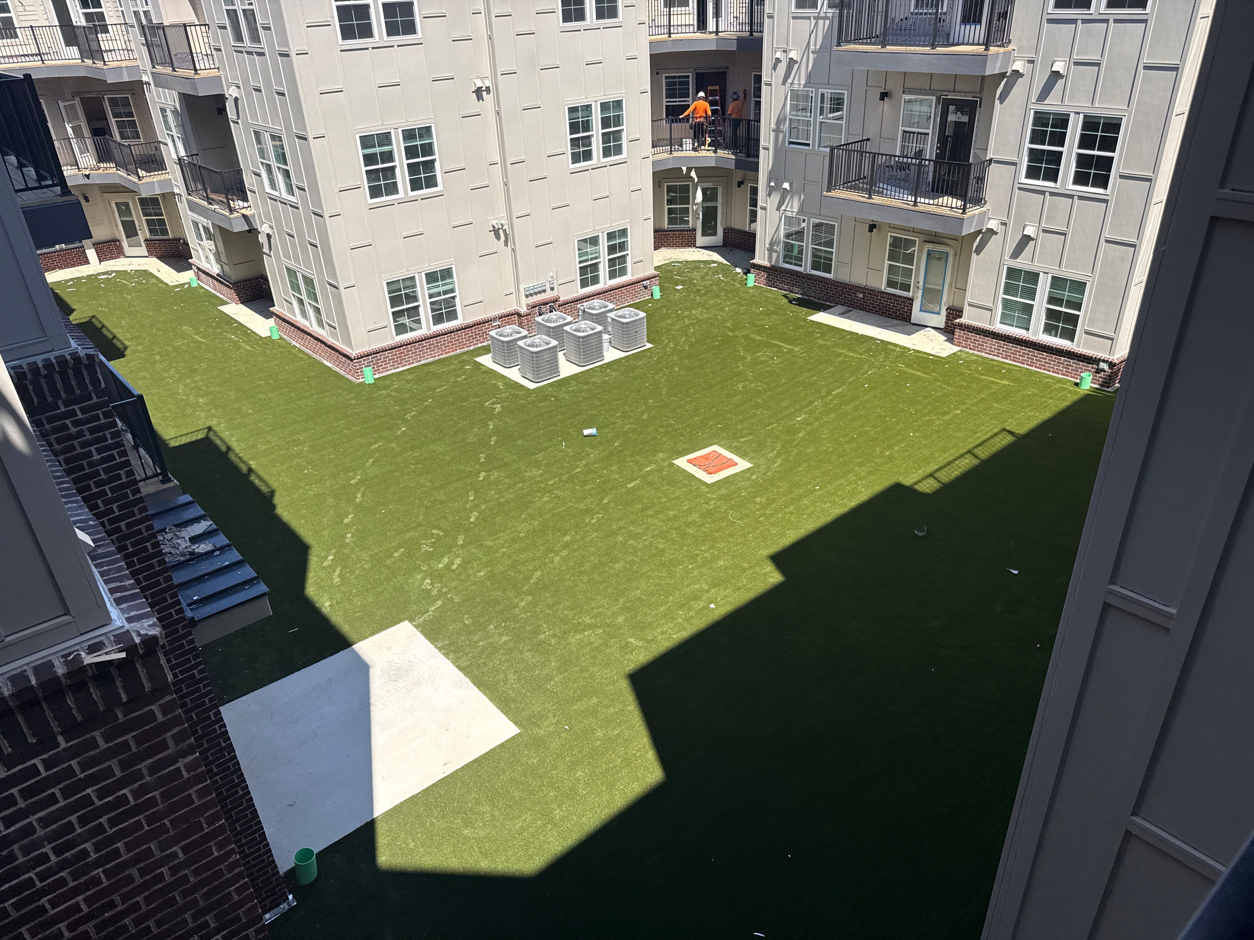 Multi-Family Courtyard Turf Installation by Southwest Greens Midwest