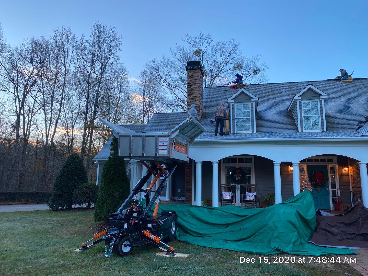 Residential Roofing Installation in Spartanburg, SC using Ceartainteed Landmark Architectural Shingles by Property Assessment