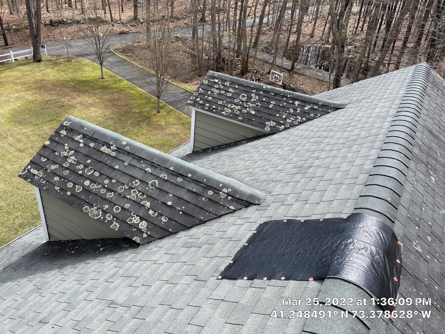 Residential Roofing Installation using onyx black by A Plus Exterior