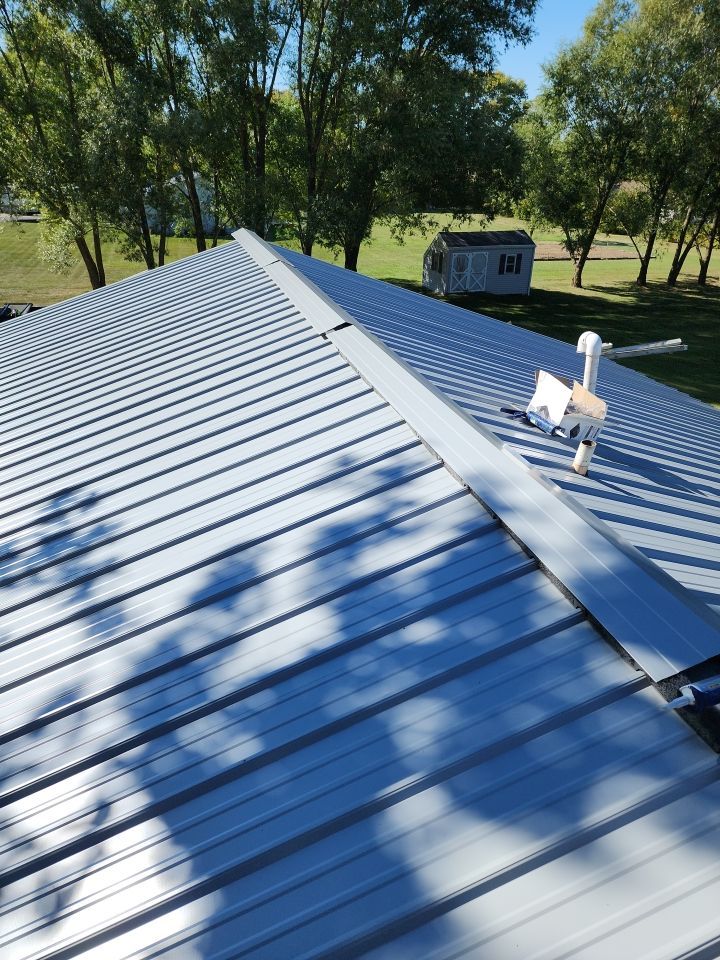 Exposed Fastener Metal Roof Installation in Columbia City, Indiana by 4Ever Metal Roofing