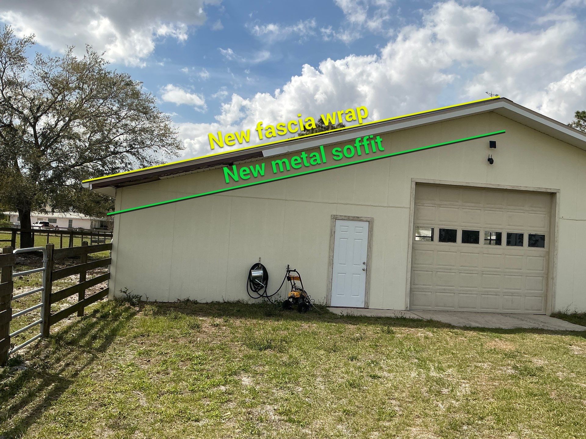 New Metal Soffit & Fascia Installation in Myakka City, FL  by Gutter Professors