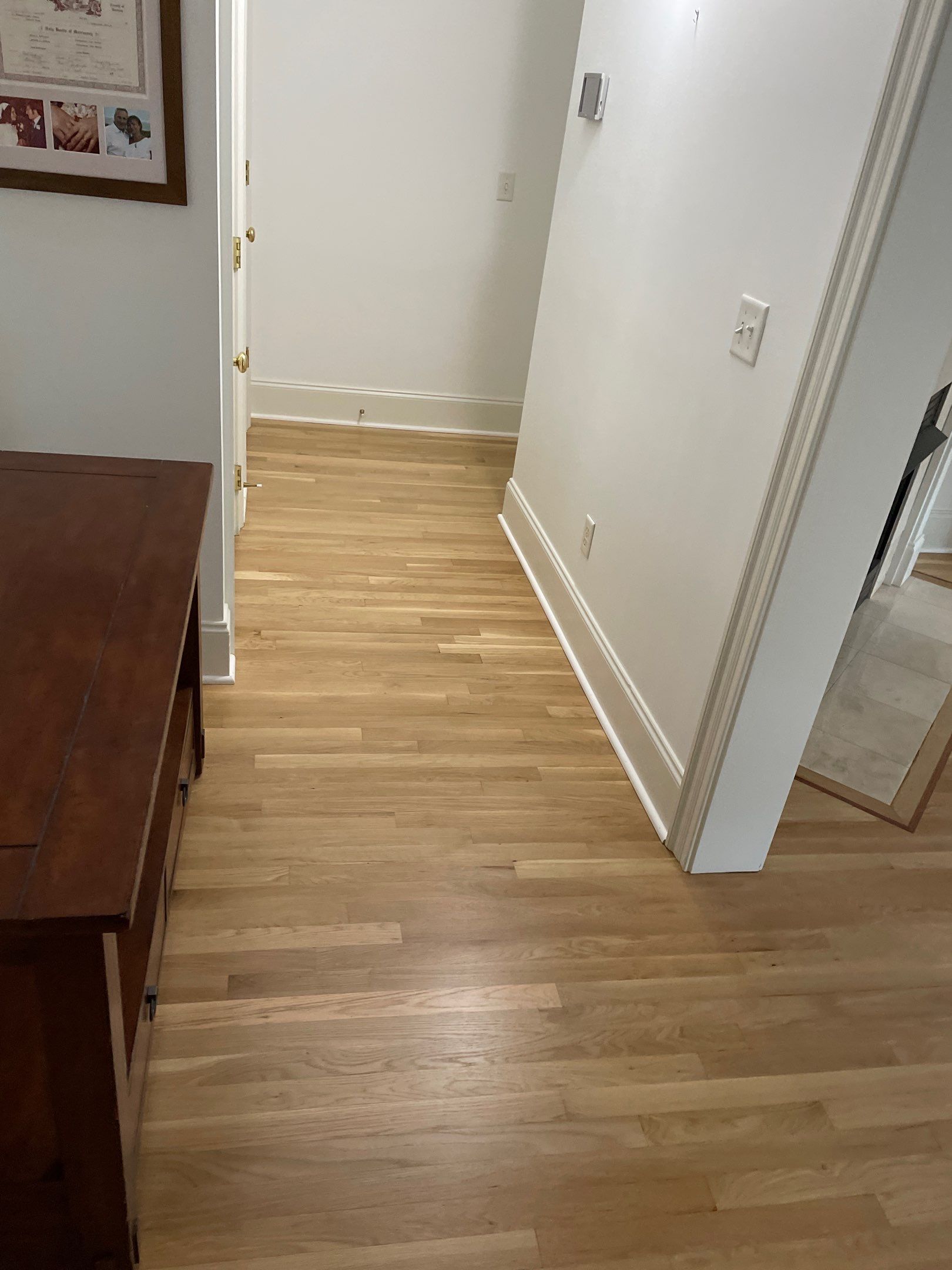 Sand and Refinish using Bona Waterbased by Footprints Floors of Coastal Carolina
