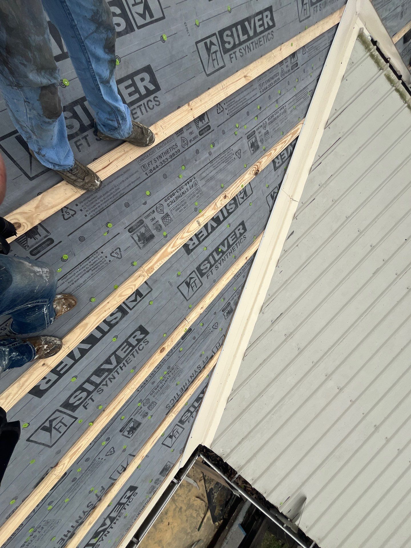 Residential Metal Roof Replacement using Reed's Metals: 26 GA. Colored Residential Metal Panels (Ivory) by Hostetler Roofing