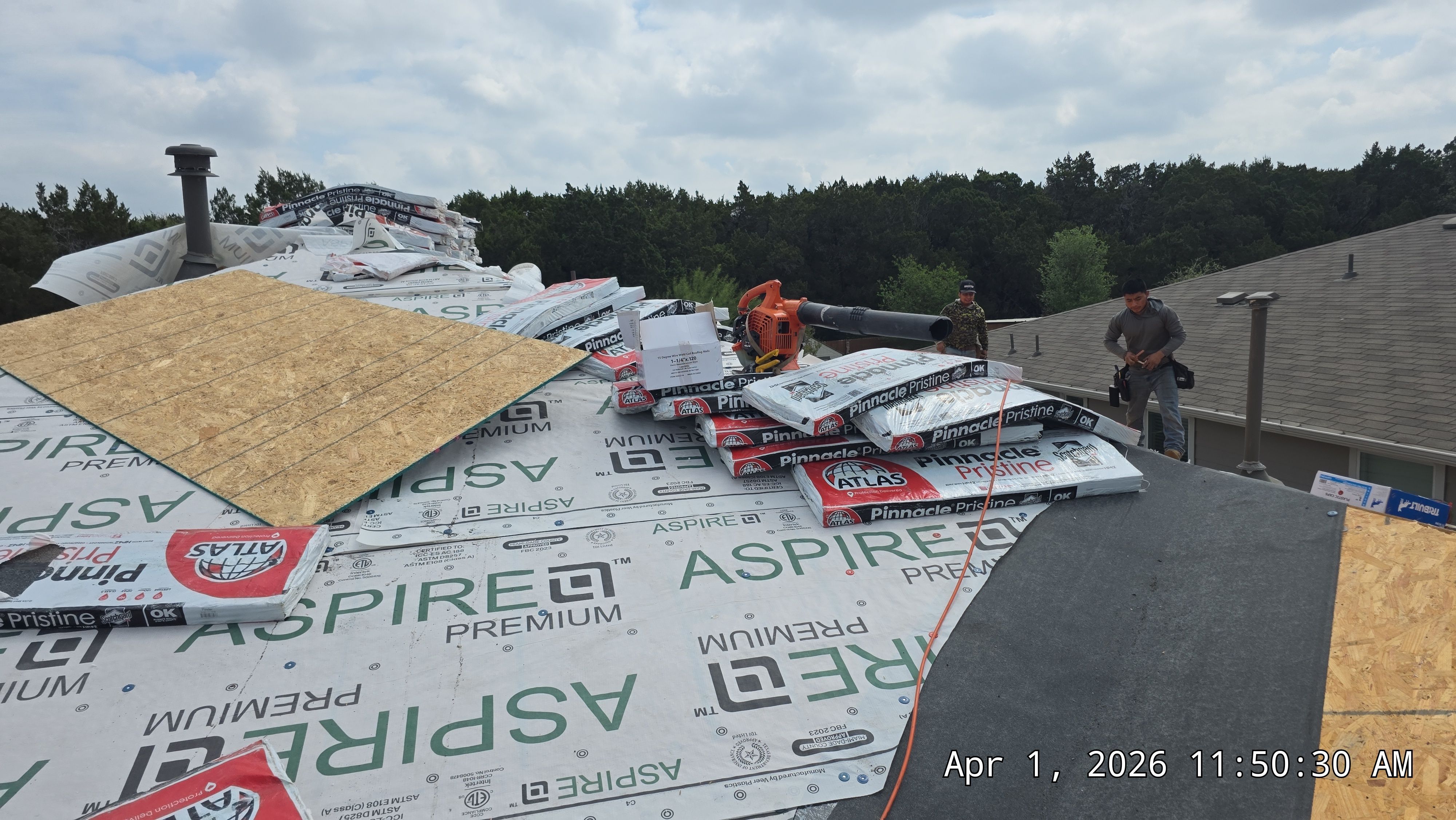 Hail Damage Restoration Including Roof Replacement and Interior Repairs in Austin by Caliber Restoration LLC
