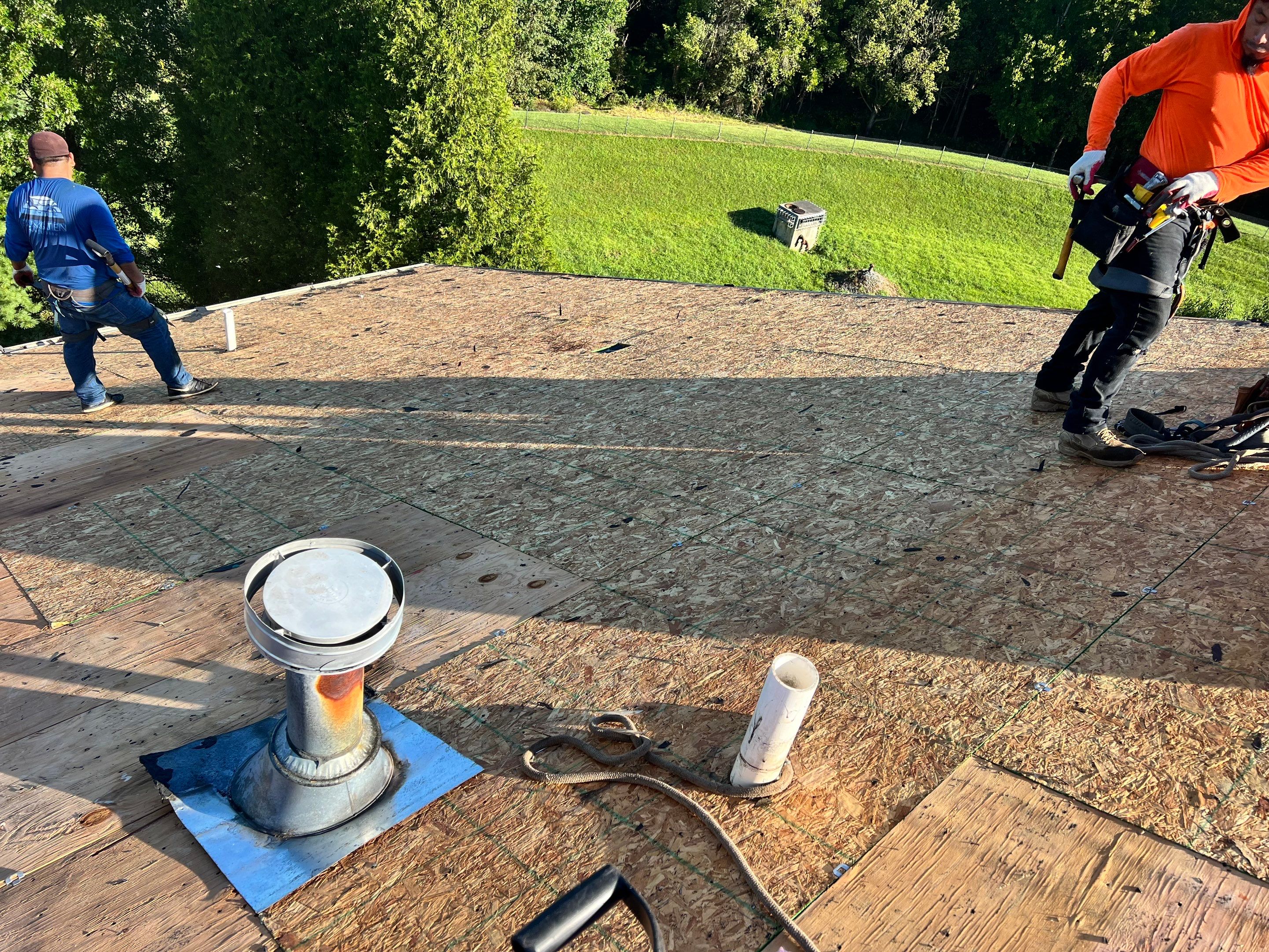 Full Residential Roof Replacement and Decking Repair in Brunswick by Frederick Roof Repair
