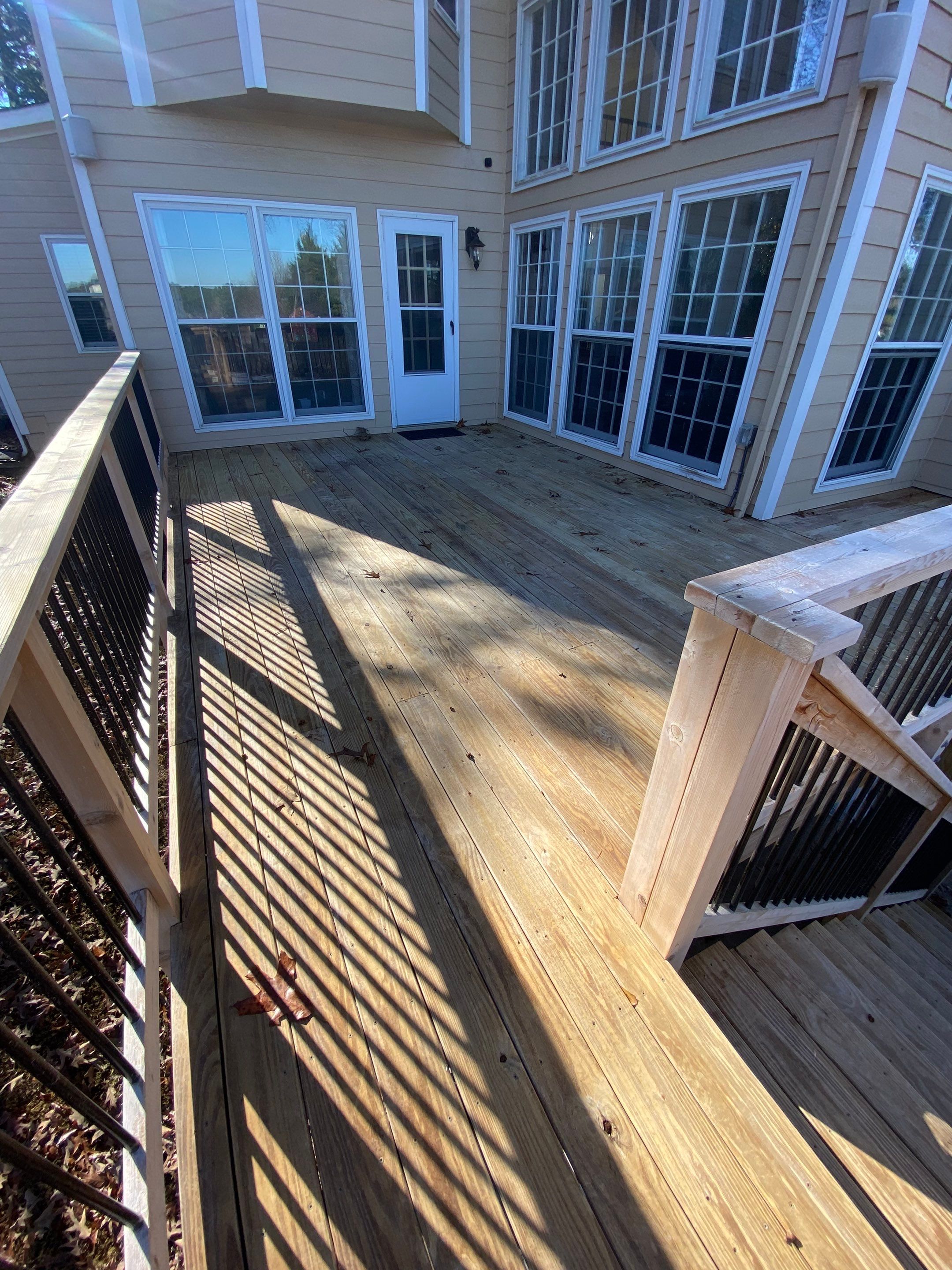 Elevated Deck Staining and Structural Sealing in Alpharetta by Swift Home Renovations