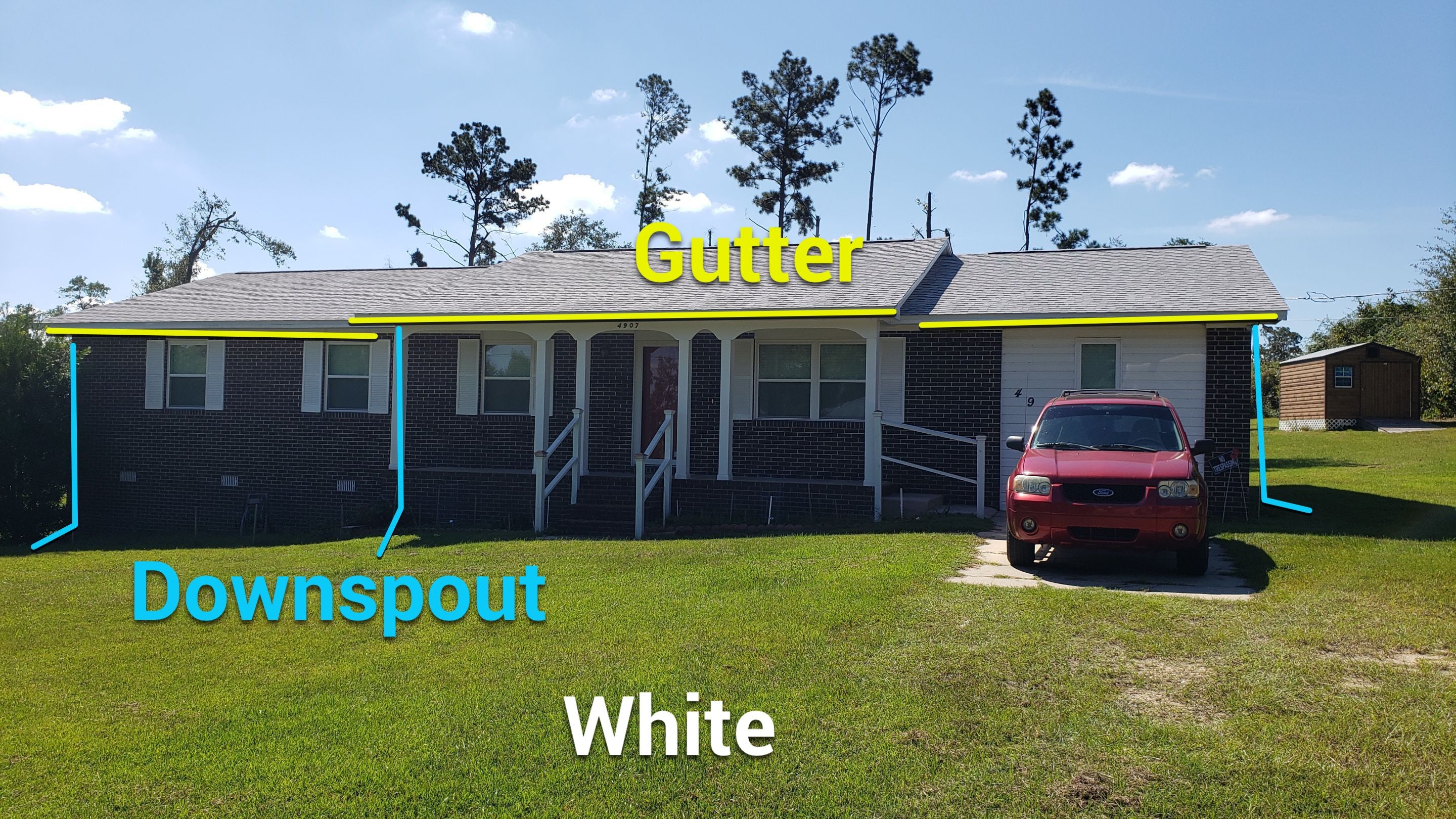 Gutter Installation using K-Style Gutters by Gutter Professors