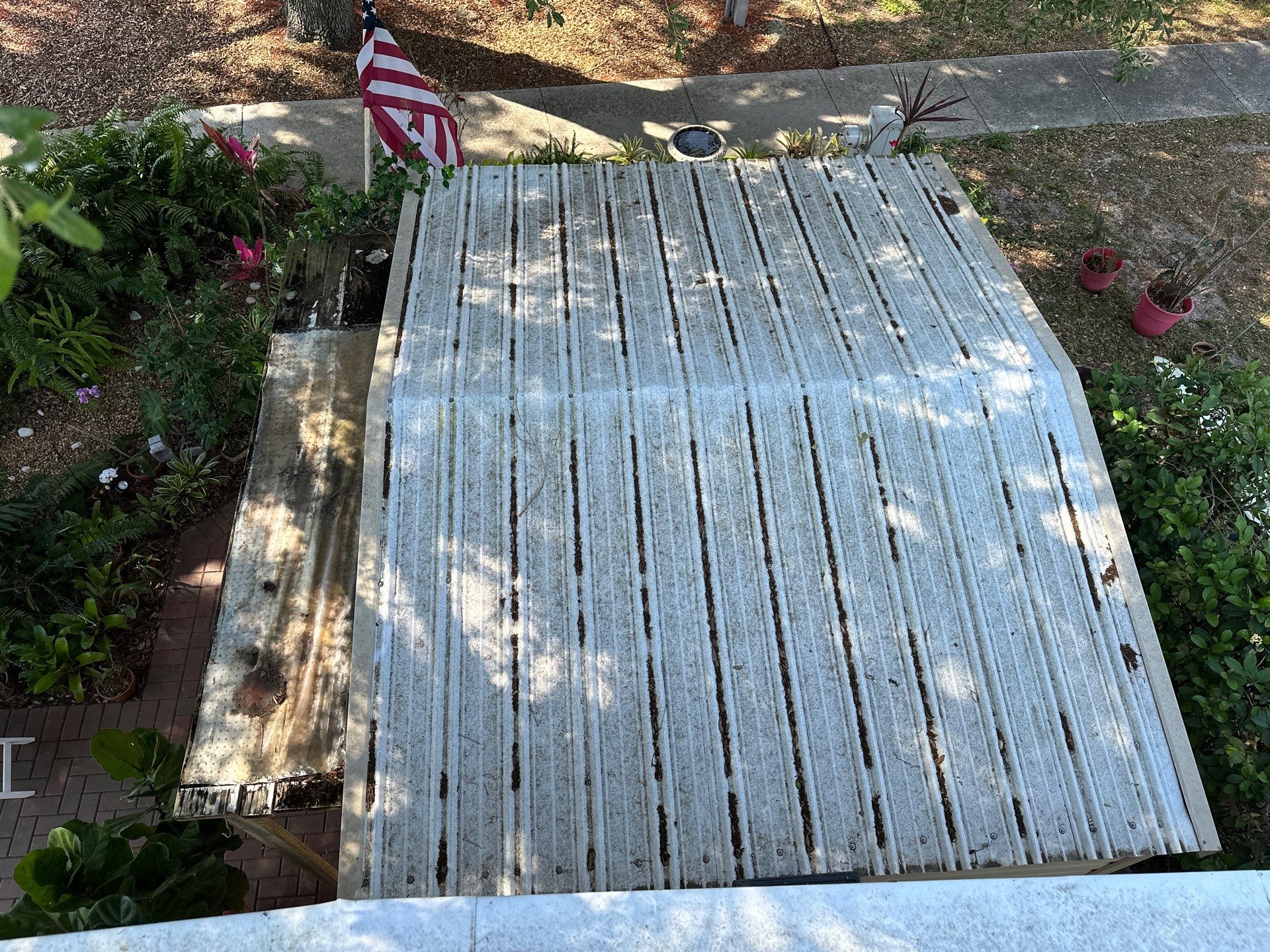 TPO Membrane & Metal Roof Cleaning + Gutter Cleaning in Fisherman’s Cove RV Park, Terra Ceia, FL | Sunshine AquaWash by Sunshine AquaWash