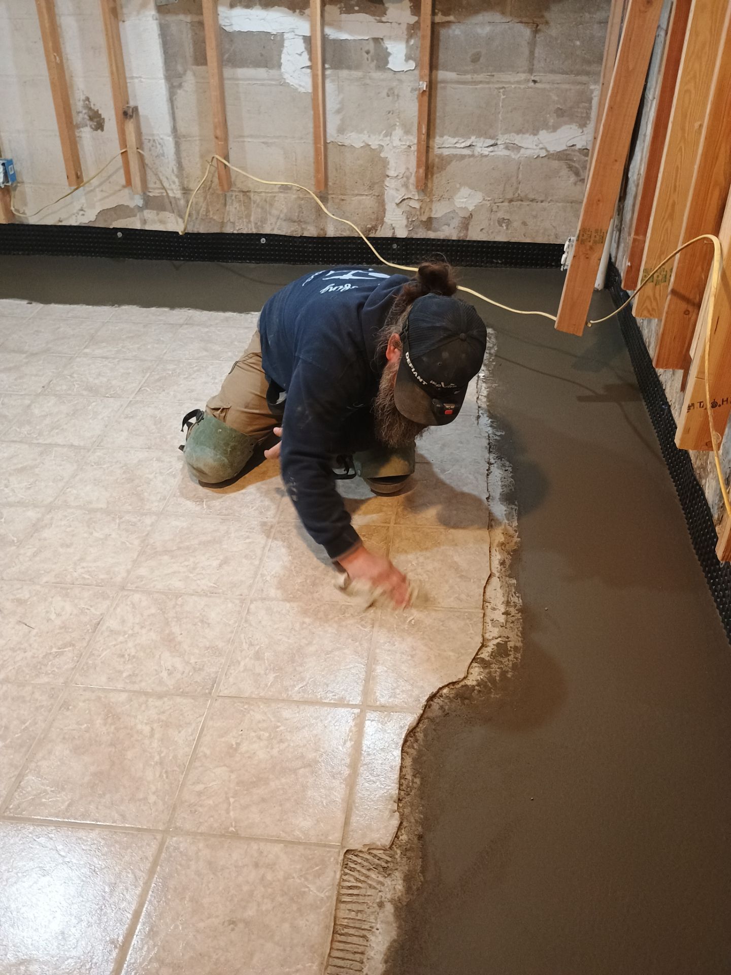 Drain Tile in Minneapolis for Kristen & Taylor by Waterproofing Northeast