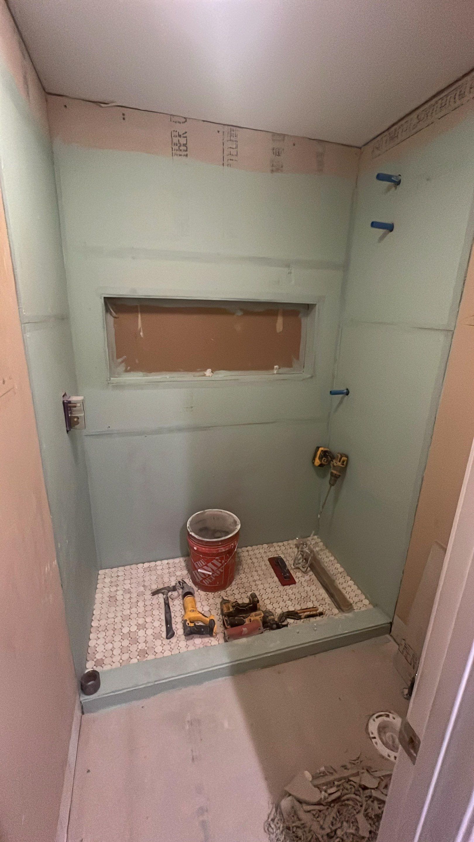 Jack and Jill bathroom renovation by Prudencio