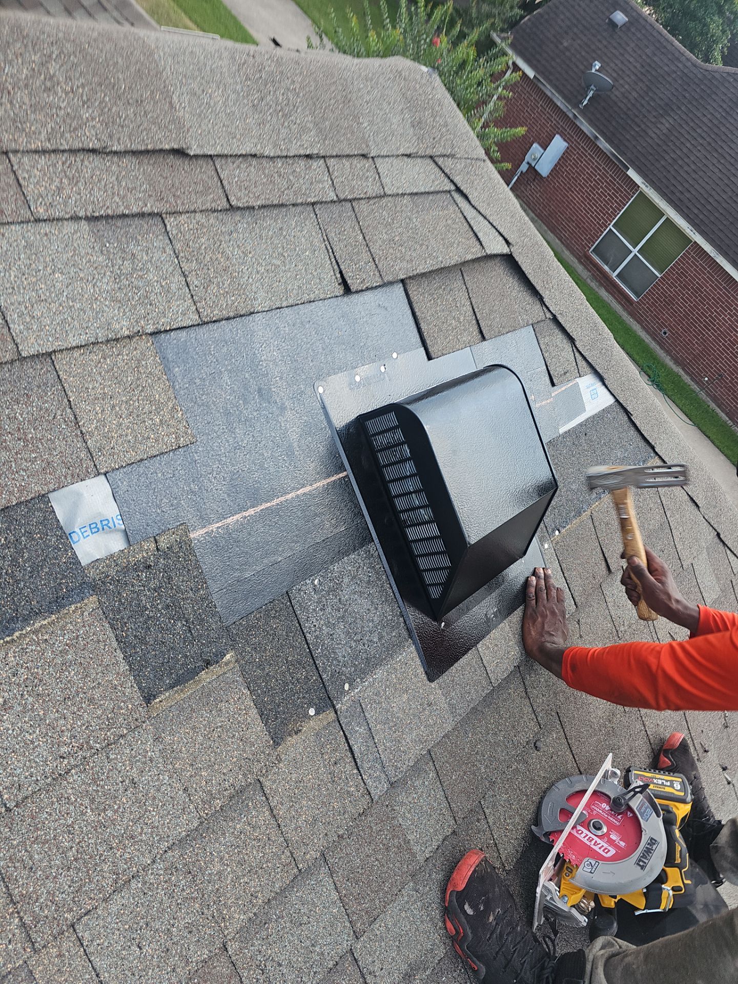 Hail Damage using Owen's Corning Duration (Lifetime) Shingles by Roof Repair Company