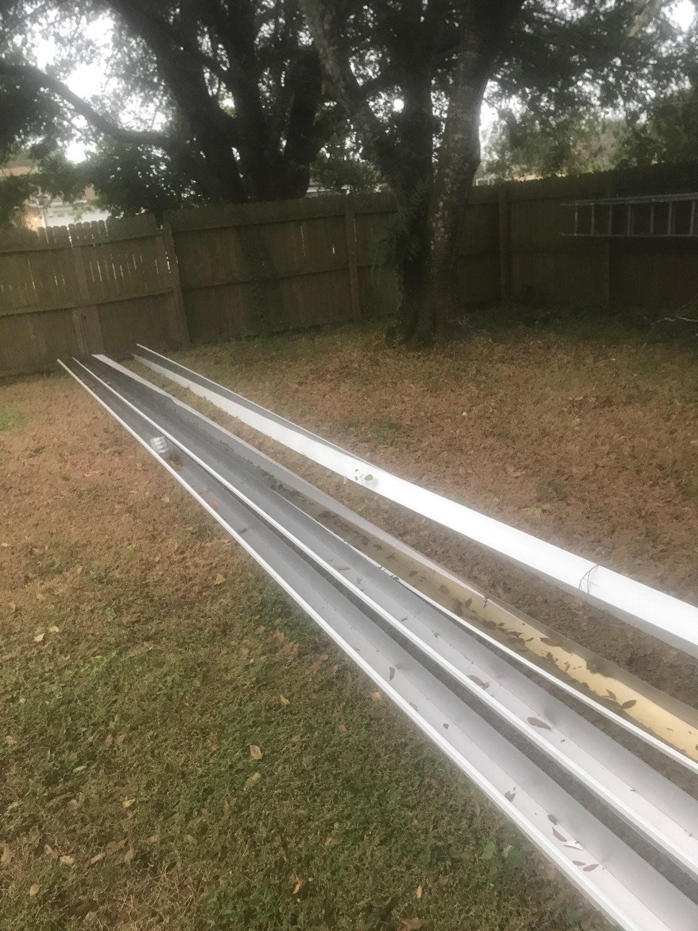 Soffit and Fascia Installation using White Soffit in Lehigh Acres, FL by Gutter Professors