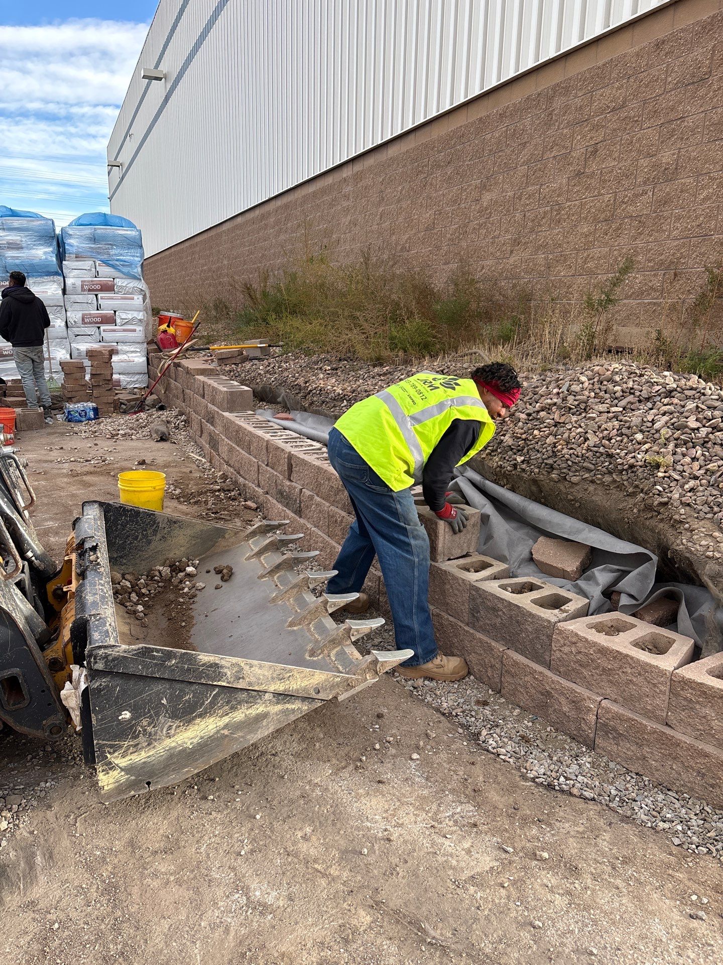 Retaining Wall Rebuild in Aurora by JRM landscape & design
