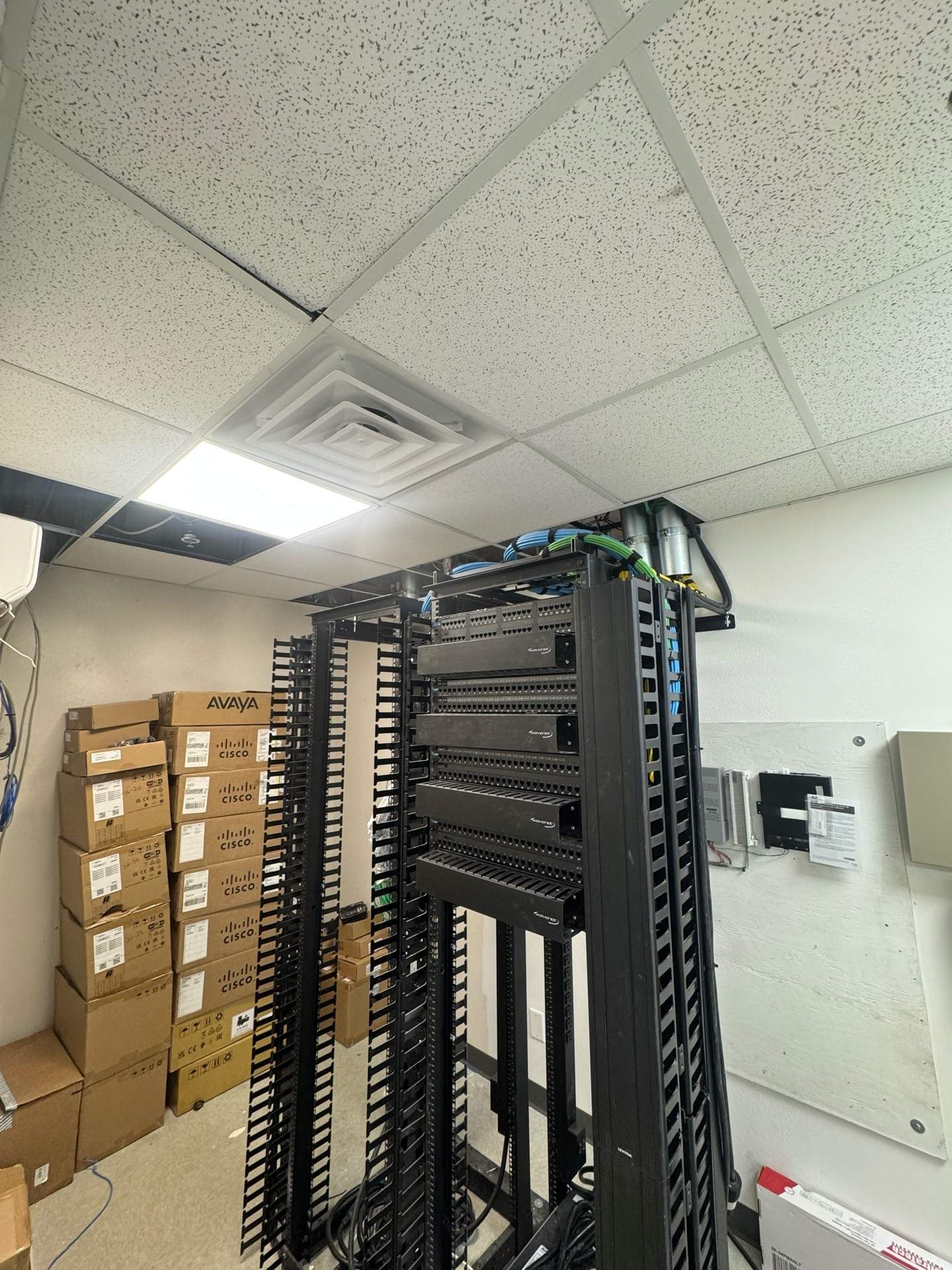 Cat6A Cabling Project in Carlsbad by Ring and Ping Inc.