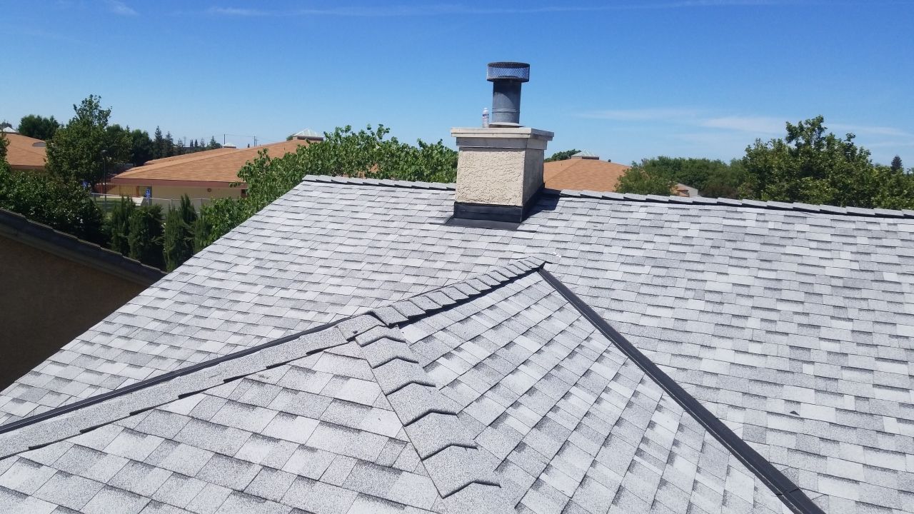 Upgraded gutters and roof by Byers Enterprises 