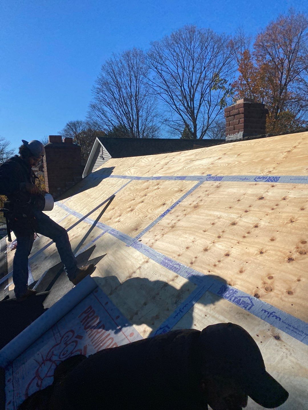Residential Roofing Installation using Owens Corning TruDefinition by A Plus Exterior