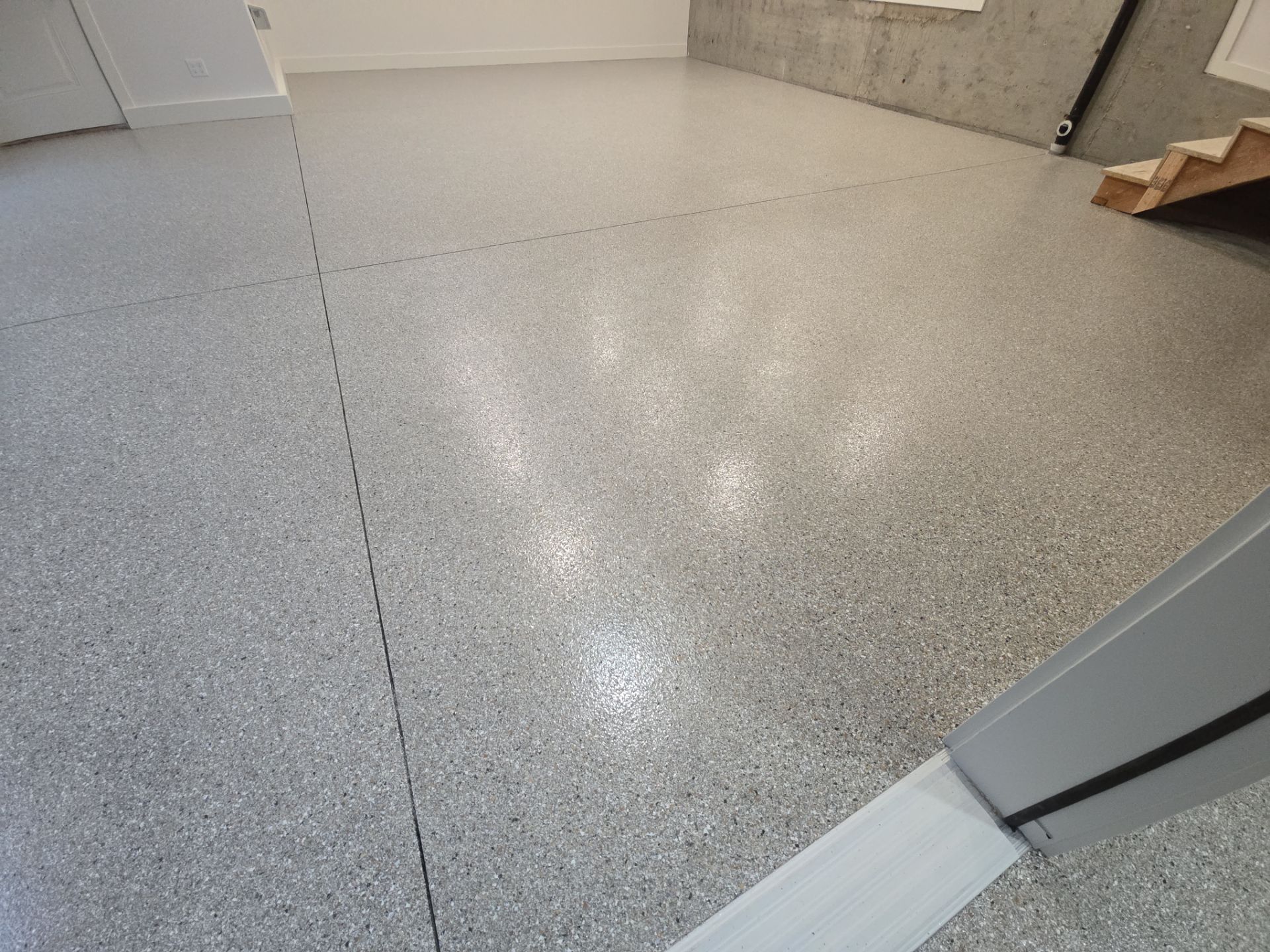 Garage Transformation using Claystone Hybrid by Croc Coatings, LLC