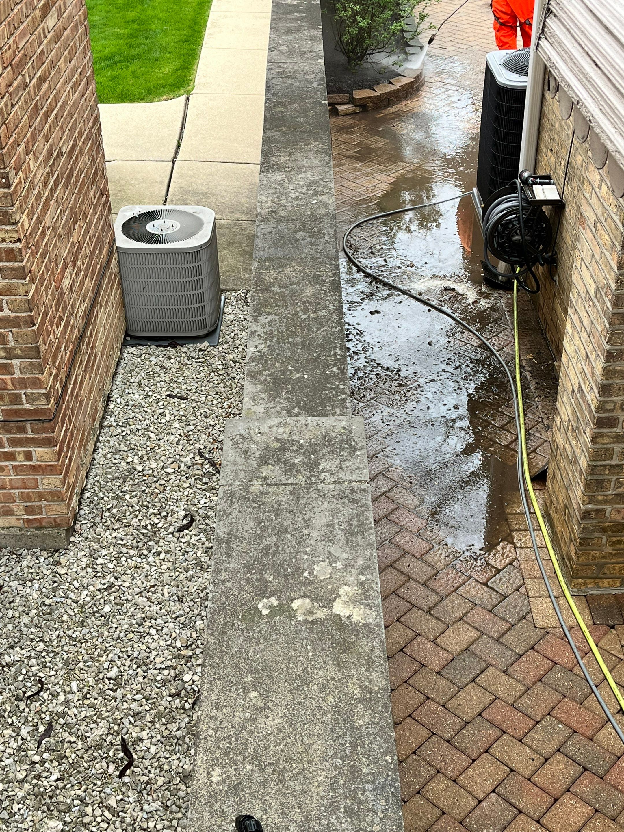 Brick repair, CSS, and stone cleaning by Northern Power Washing LLC.