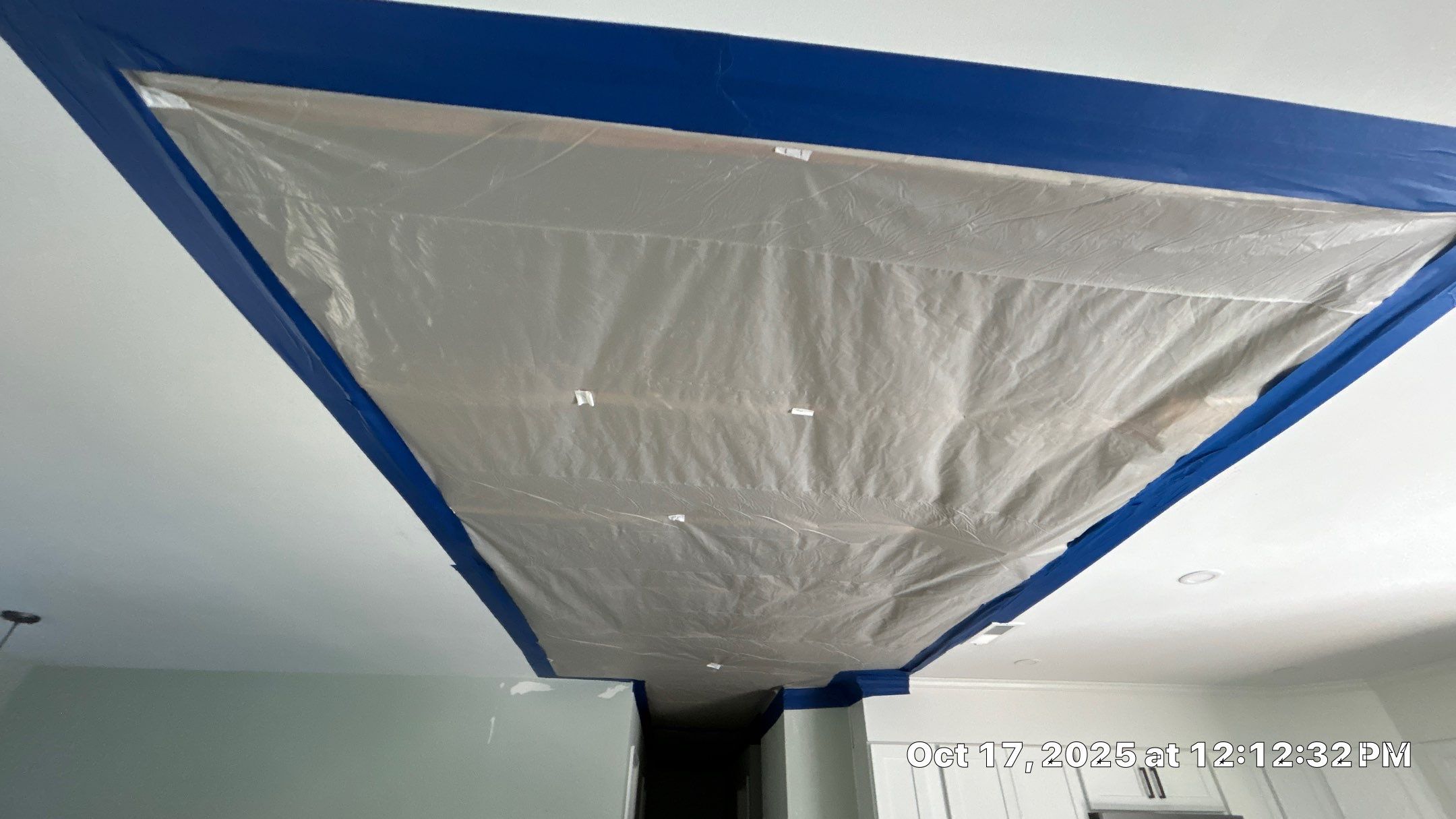 Friable asbestos ceiling abatement with air monitoring by EAS Environmental, LLC.