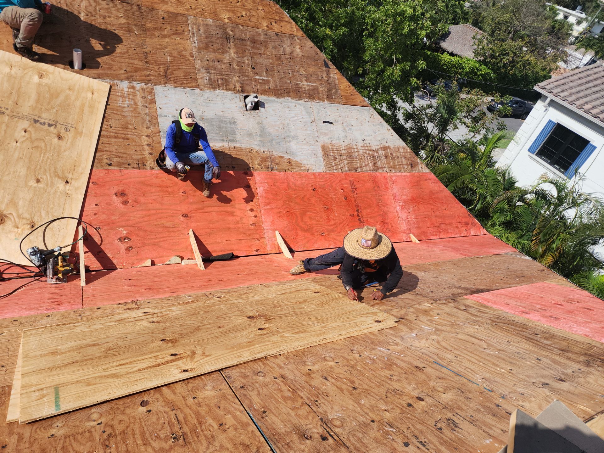 Delray Beach Tile Roof Replacement with Hurricane Strap Reinforcement by Aastro Roofing