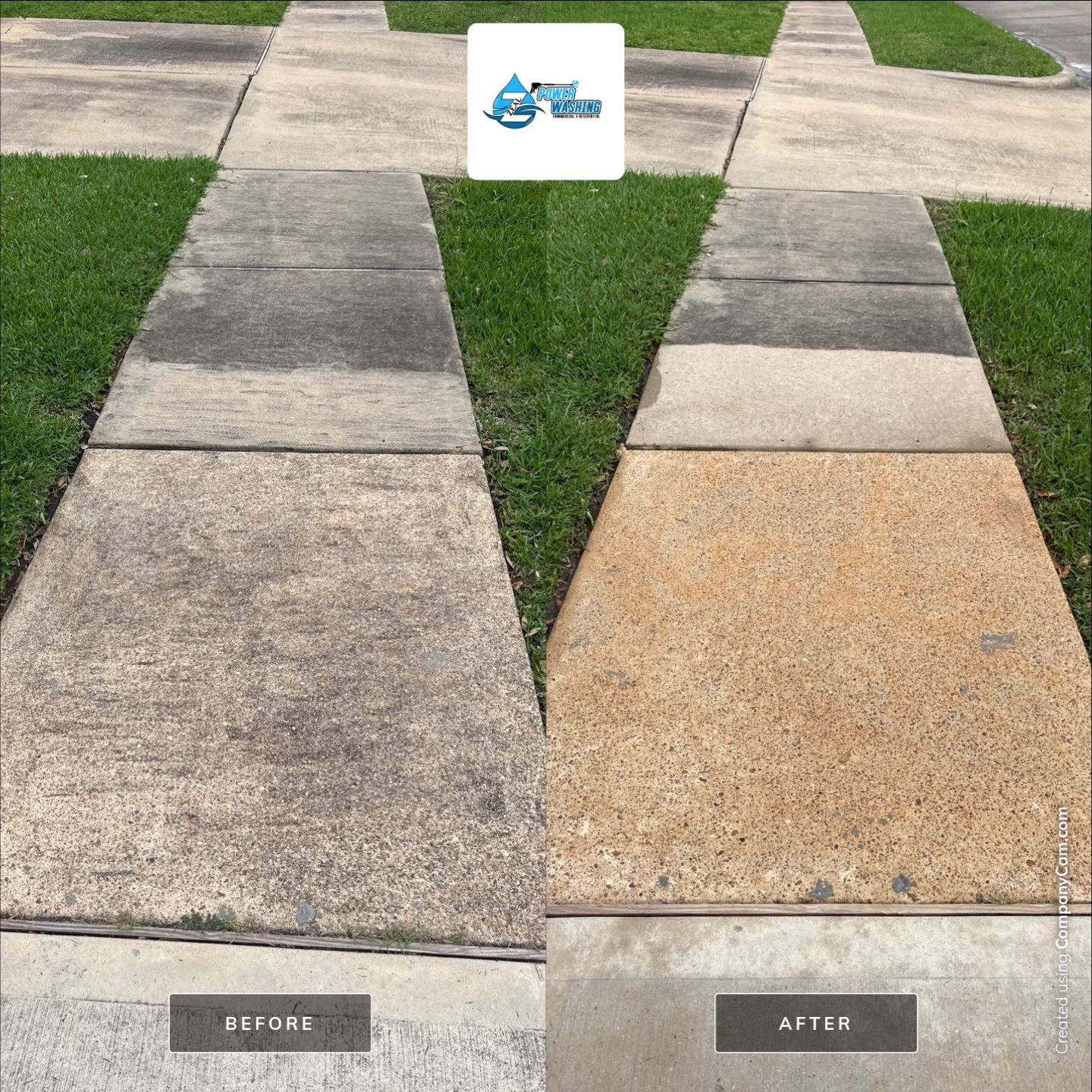 Night and day difference! by Zeal Power Washing