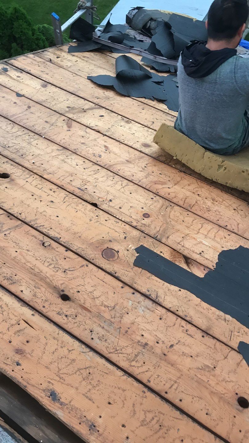 Residential Roof Replacement using Owens Corning Duration, Colonial Slate by Absolute Roofing and Construction