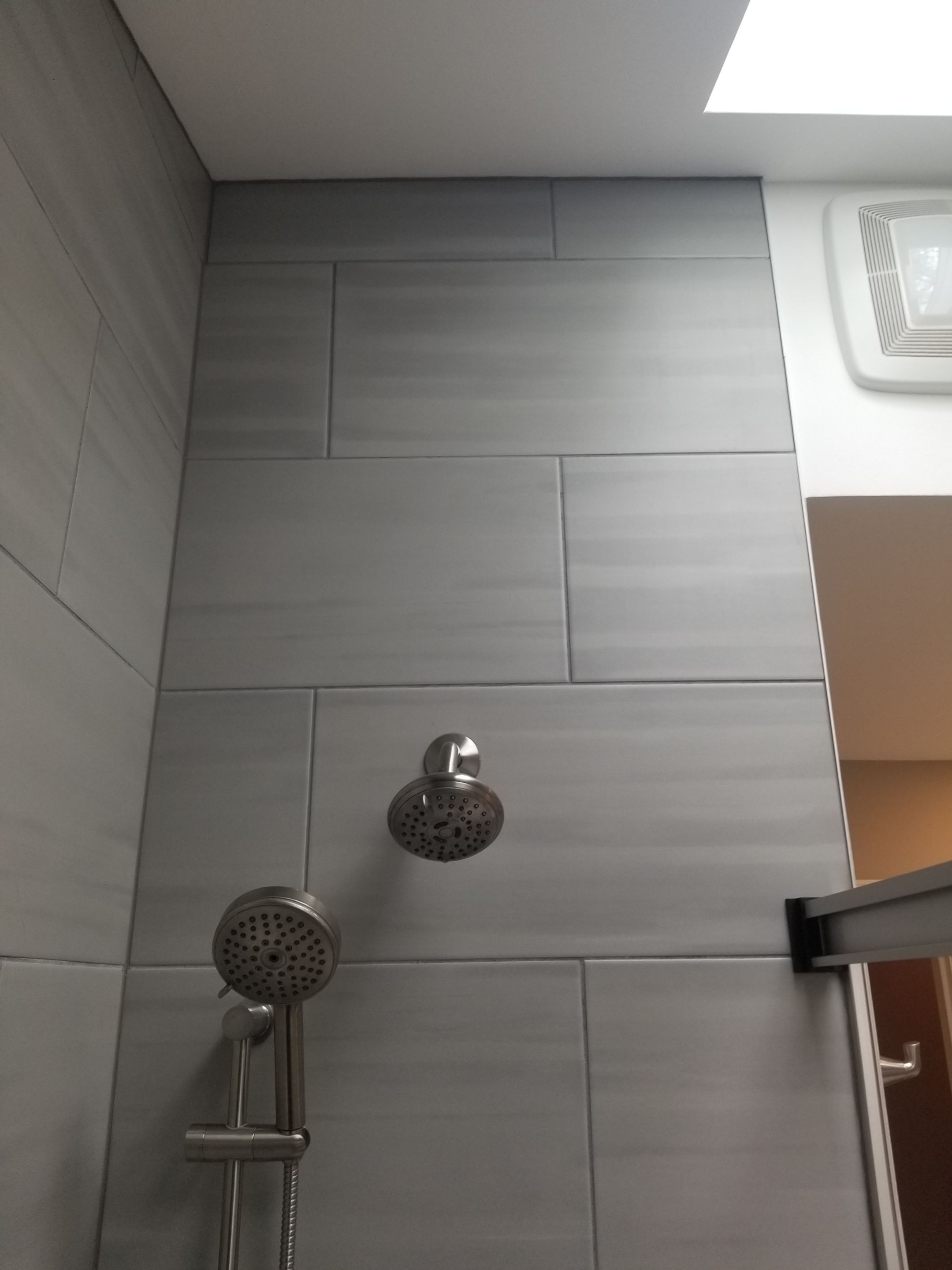 Remodel full bathroom new tile walk in shower plus 2nd half bath Powder room in Livonia, MI by Northwest Construction