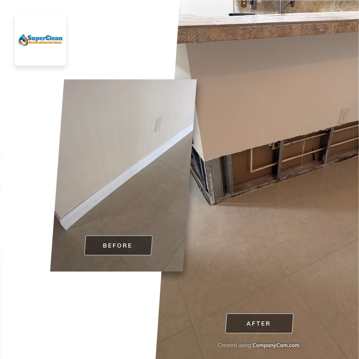 Water Damage Restoration and Structural Drying at Cutler Bay Condo by SuperClean