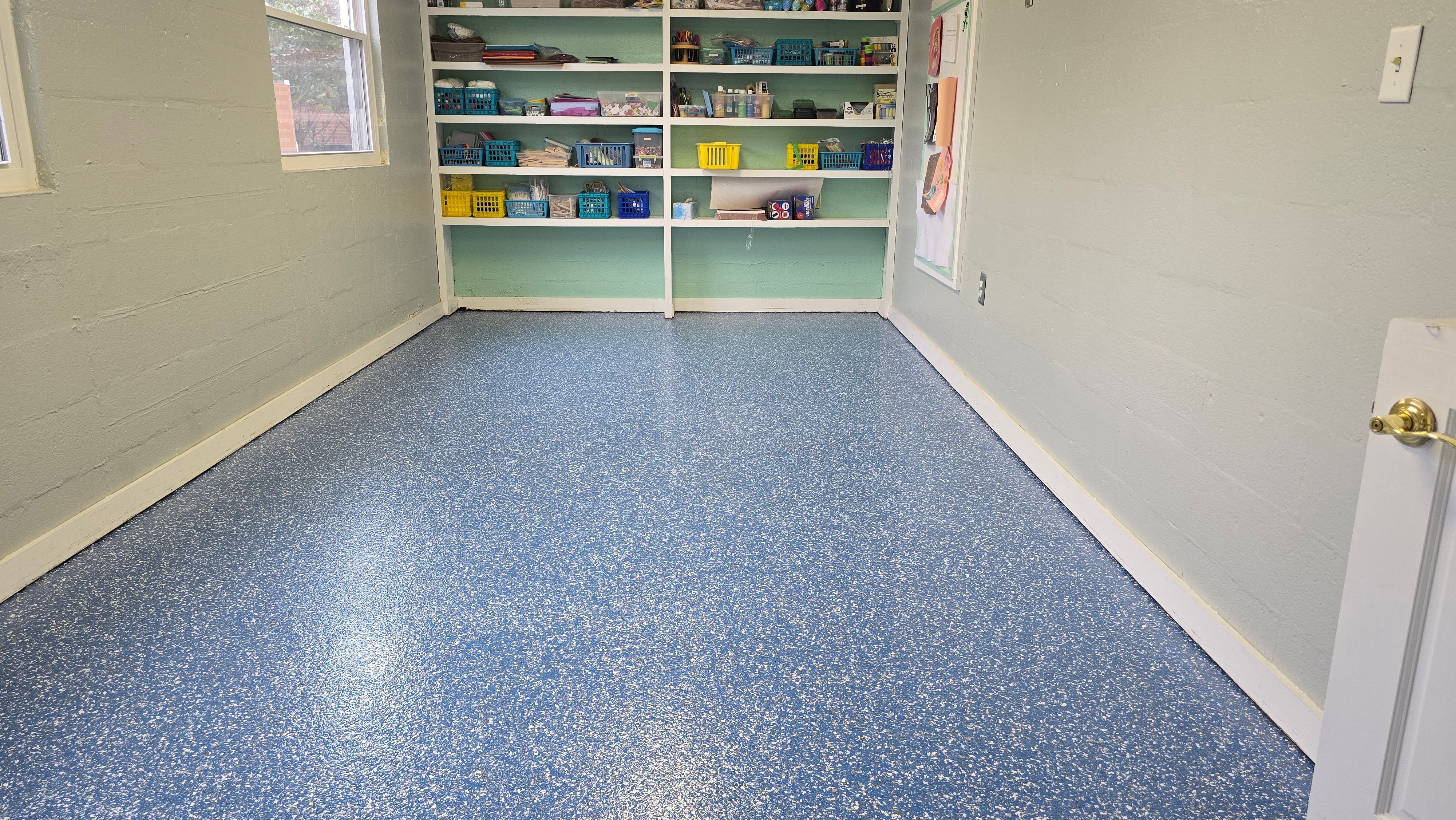 Church Basement Using Rory by Elite Floor Solutions