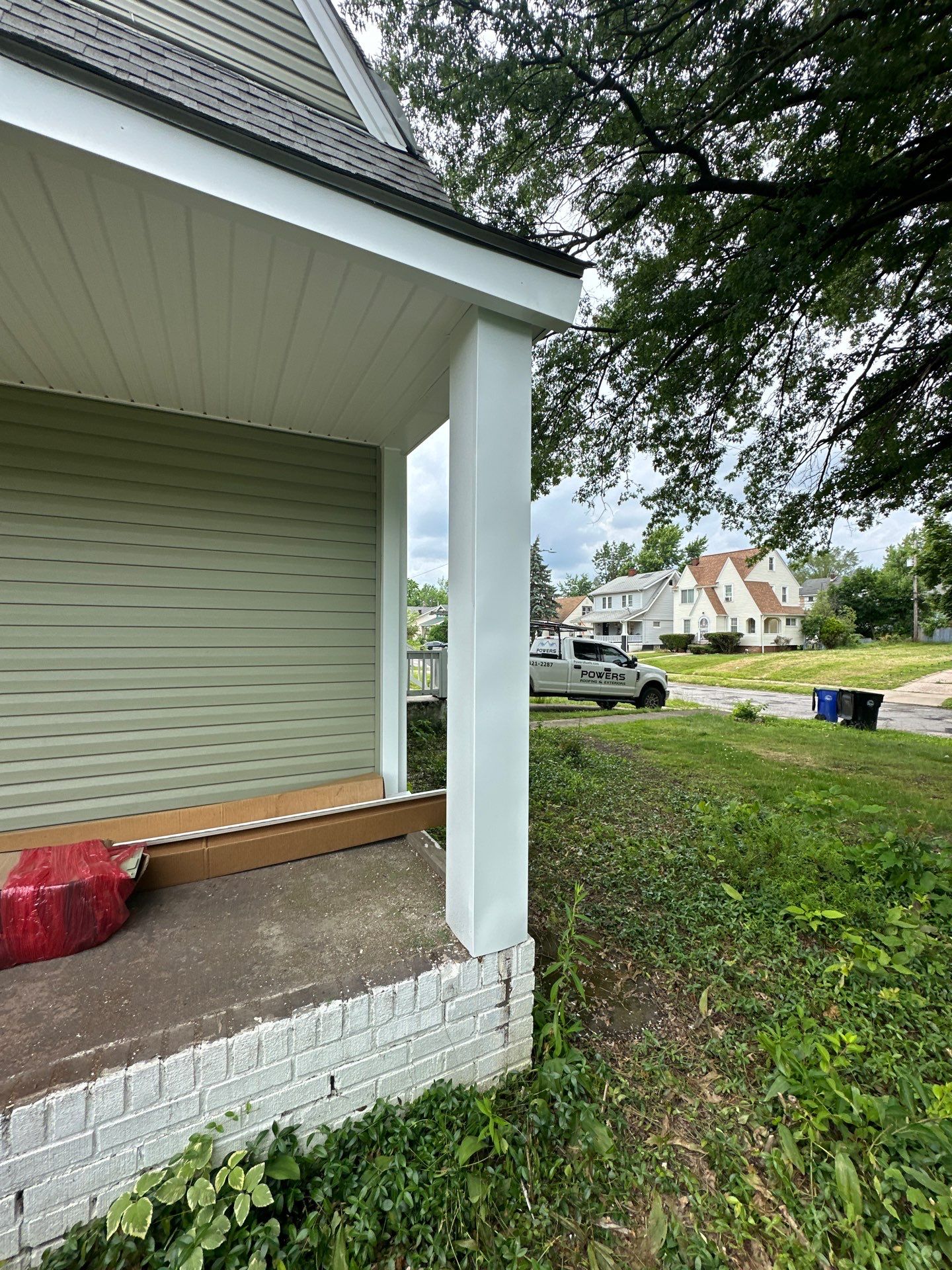 Project in Cleveland by Powers Roofing and Exteriors