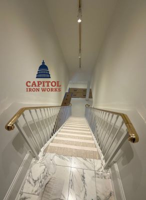 Modern Brass Top Rail Refurbishment - Washintong DC