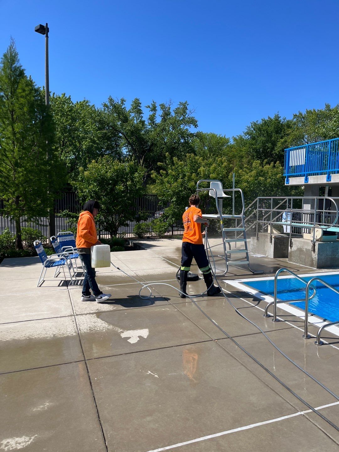 Northbrook, IL Park Dist. annual cleaning by Northern Power Washing LLC.